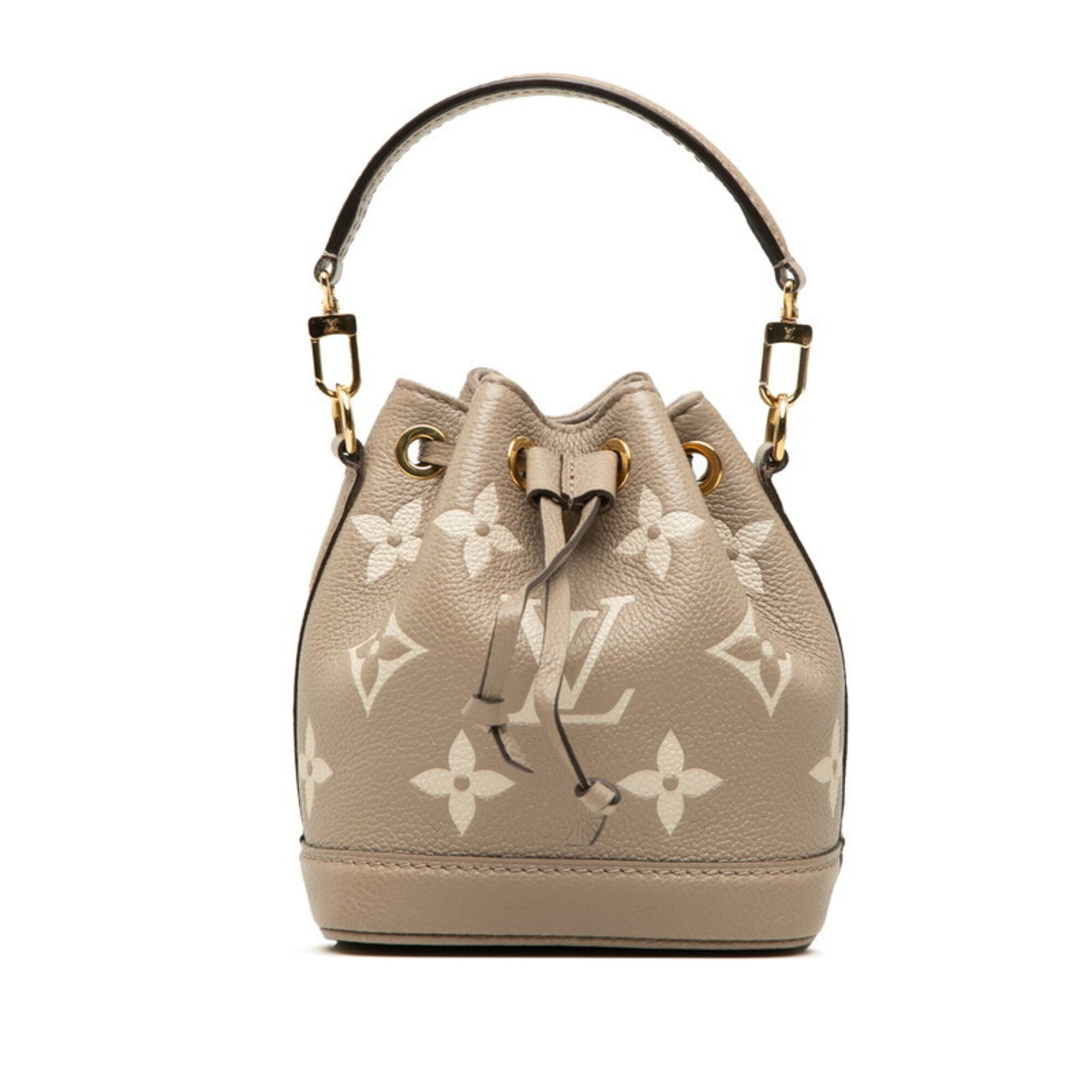 Louis Vuitton Beige Monogram Leather Handbag (Pre-Owned)