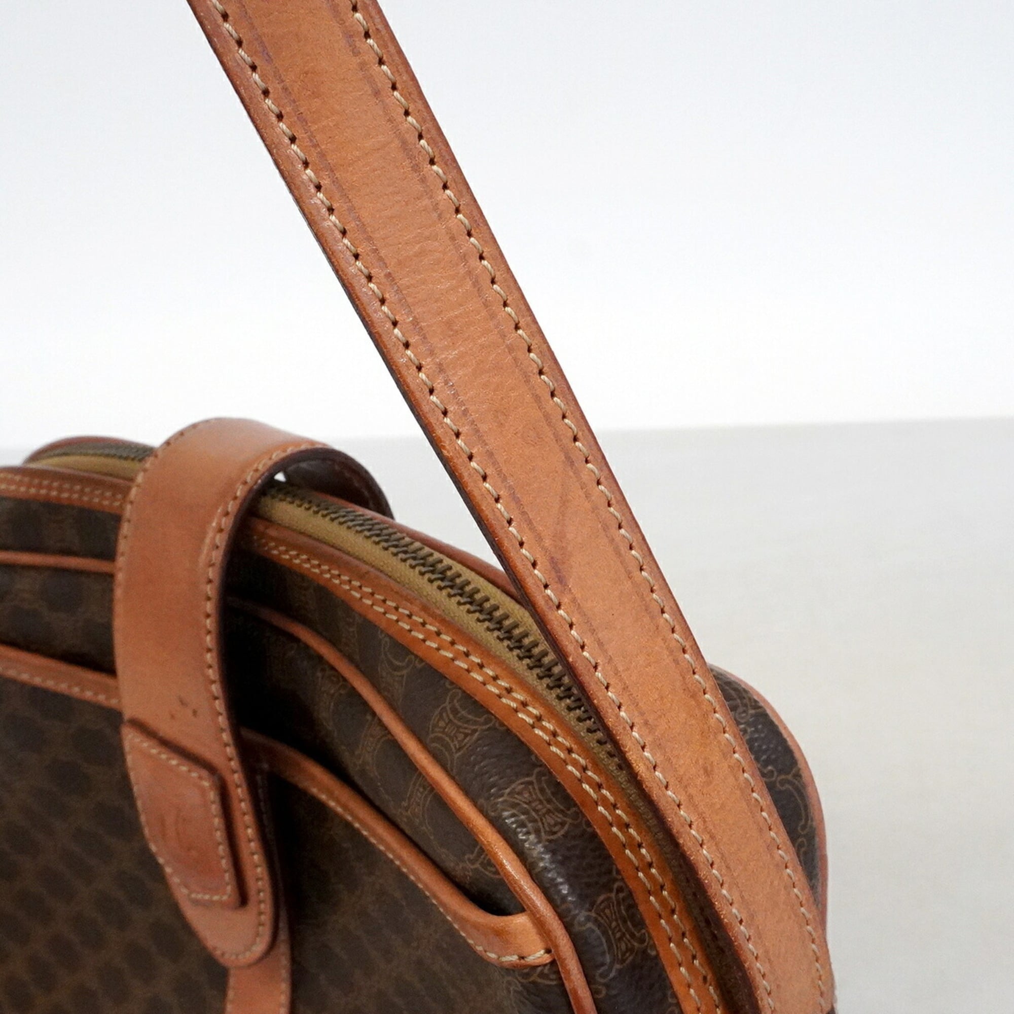 Celine Brown Pvc Shoulder Bag (Pre-Owned)