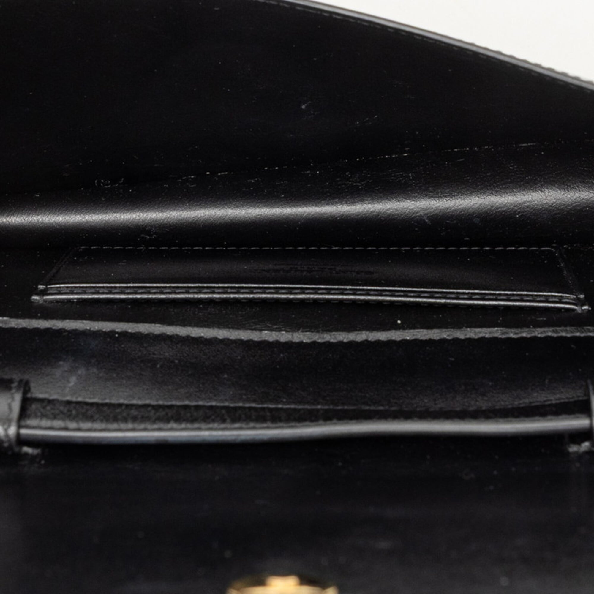 Saint Laurent Black Leather Shoulder Bag (Pre-Owned)