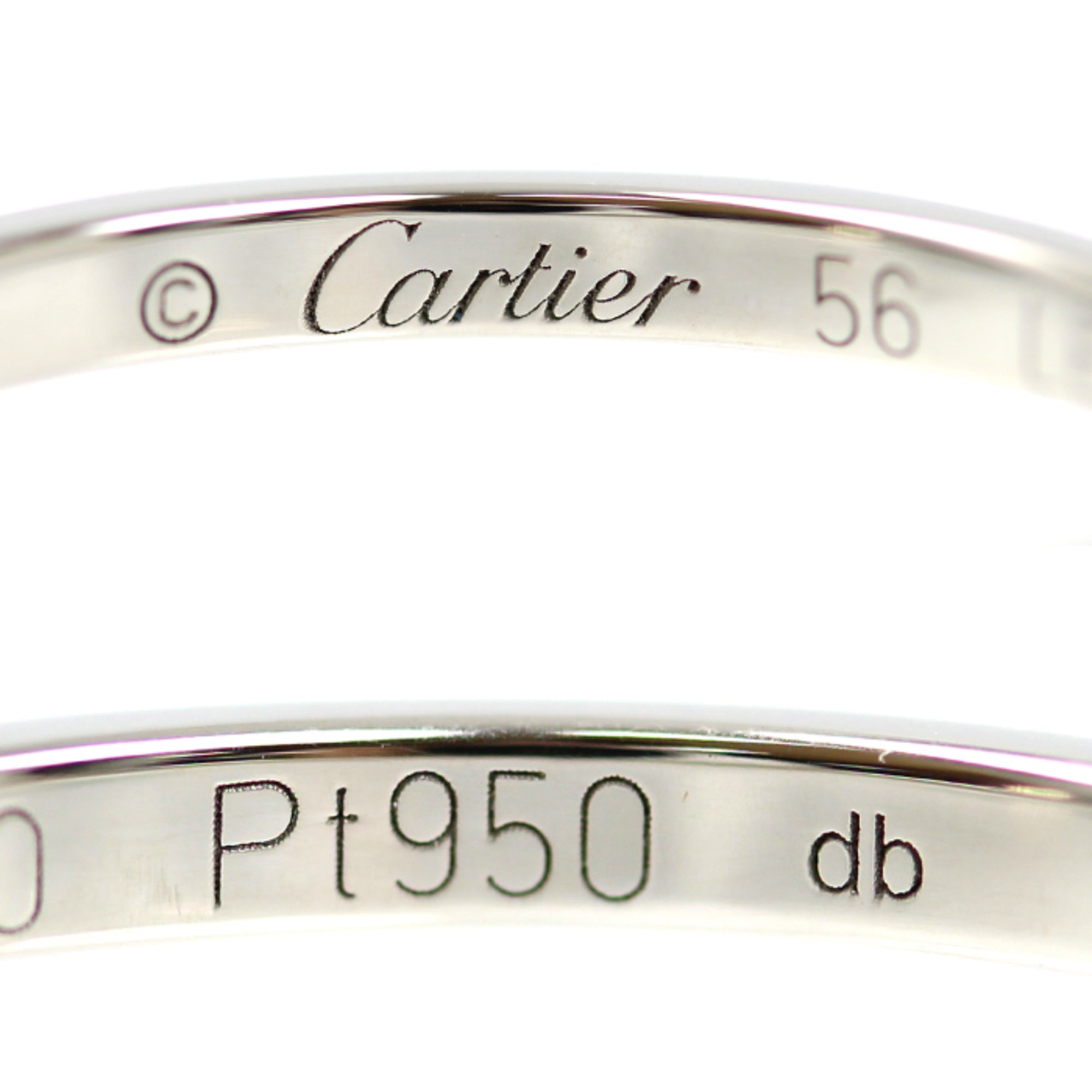 Cartier Platinum 950 Band Ring (Pre-Owned)