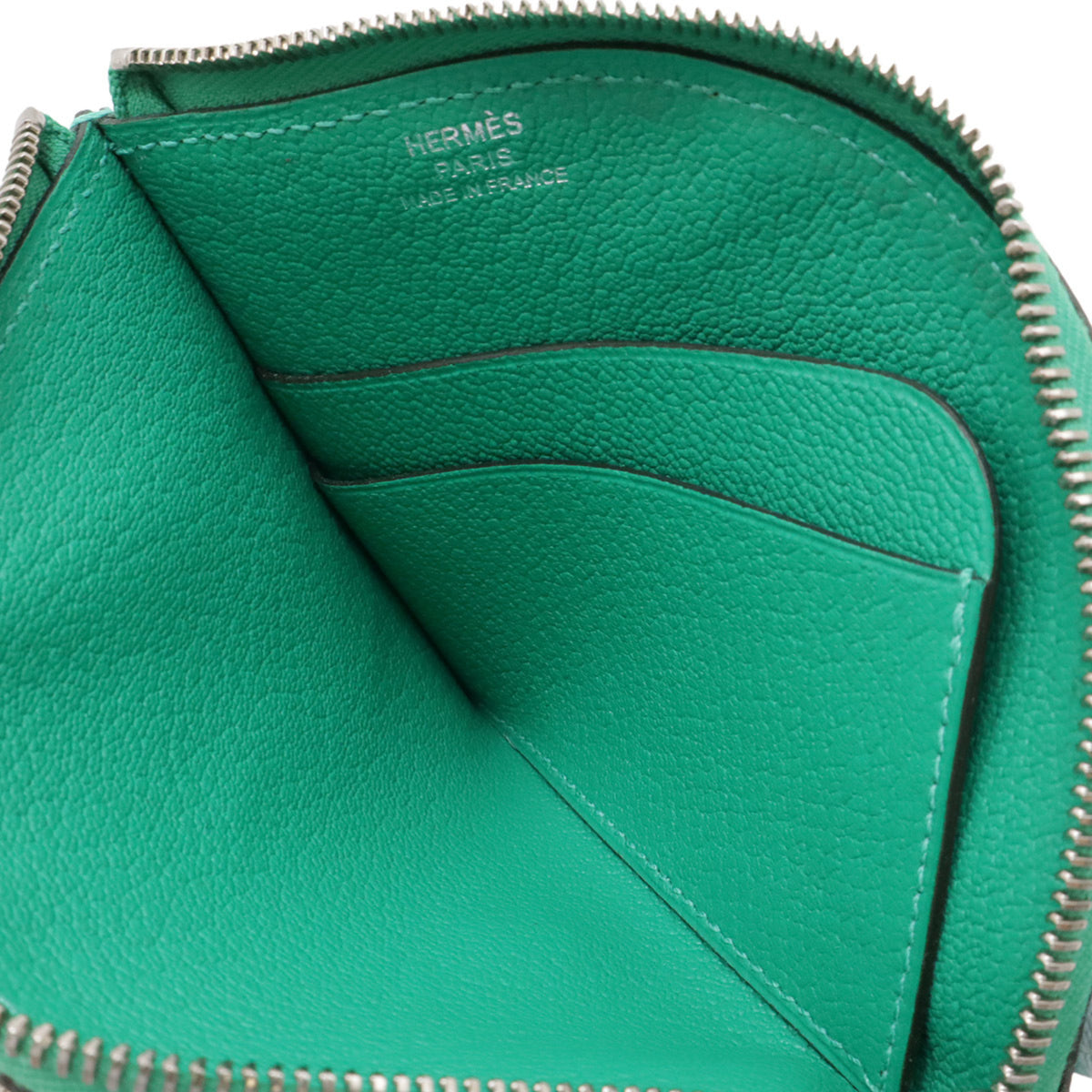 Hermes Green Mint Green Chevre Leather Coin Purse/Coin Case (Pre-Owned)