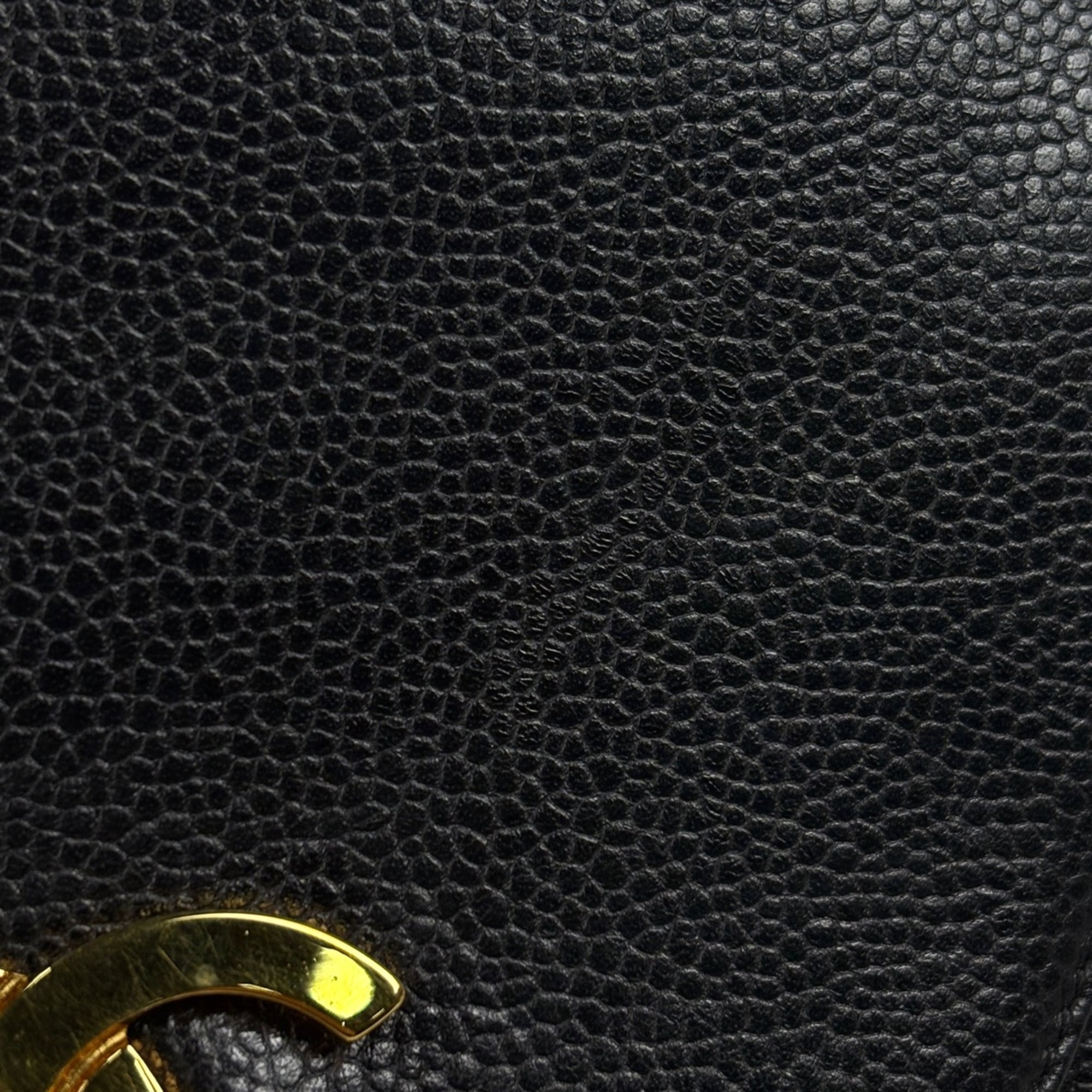Chanel Black Grained Calfskin Backpack (Pre-Owned)