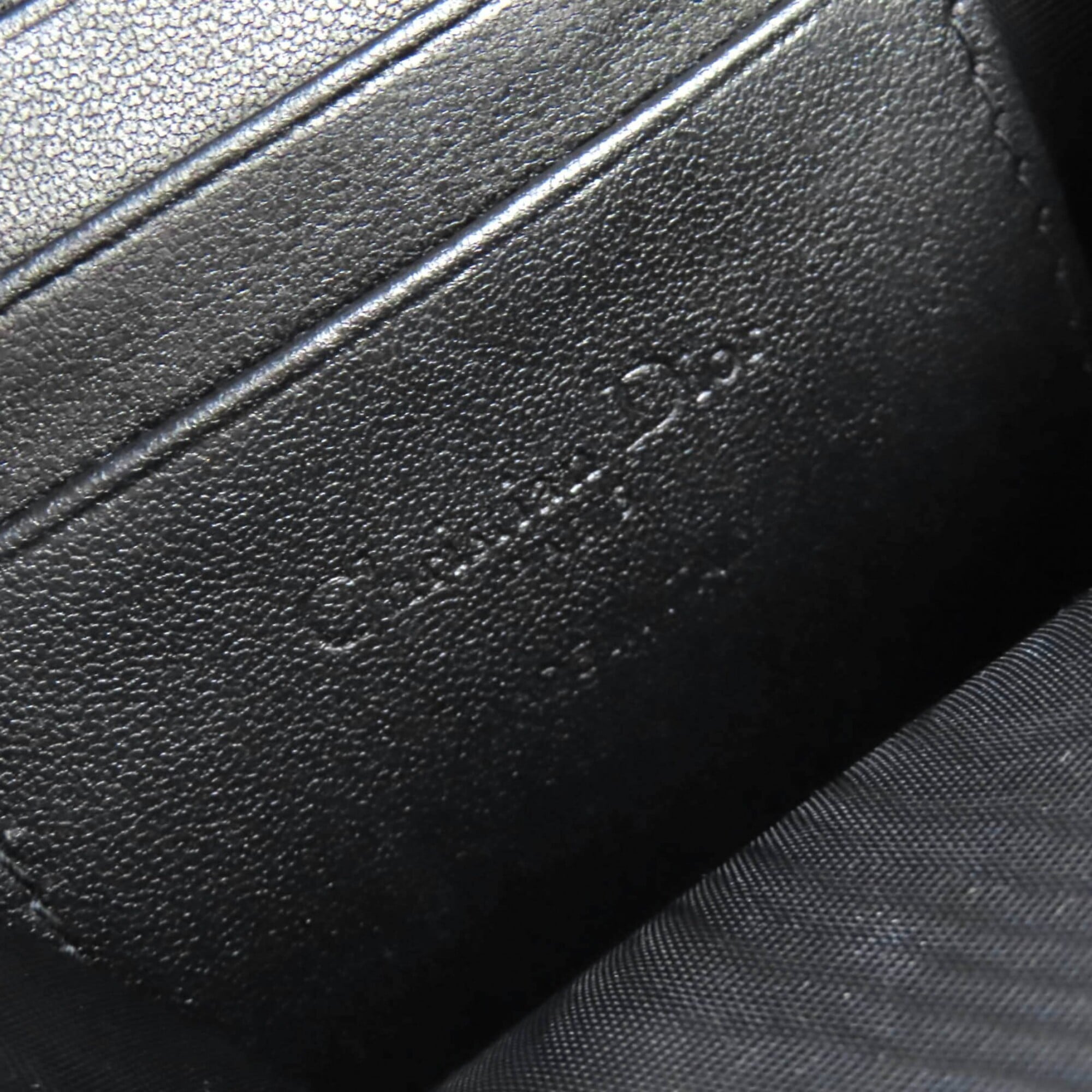 Christian Dior Black Leather Pouch (Pre-Owned)