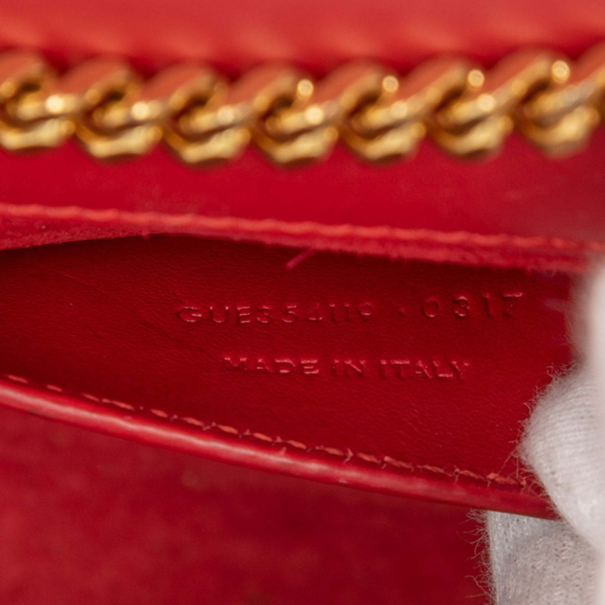 Saint Laurent Red Color Leather Shoulder Bag (Pre-Owned)