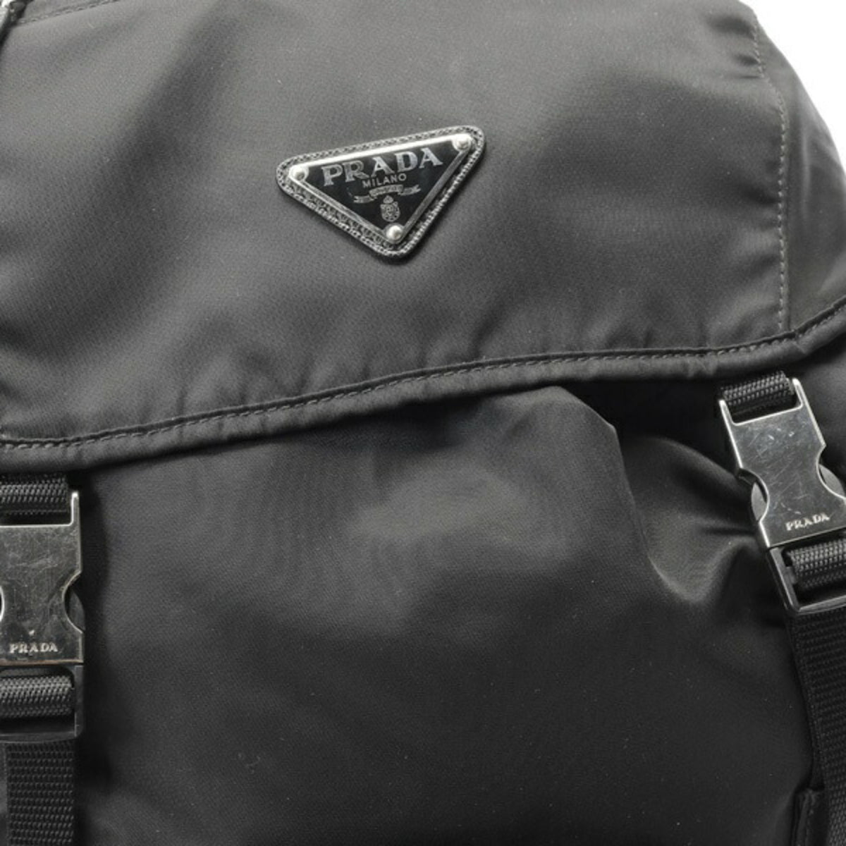 Prada Black Nylon Backpack (Pre-Owned)