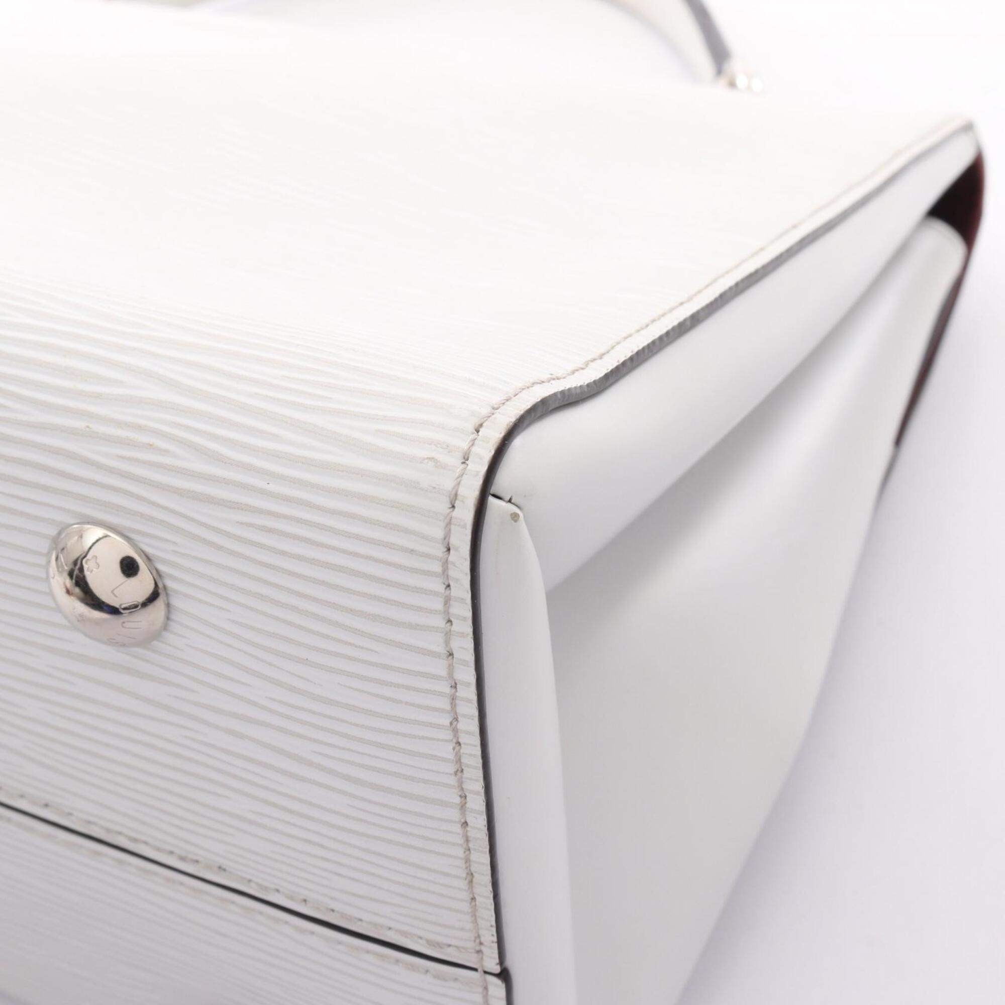 Louis Vuitton Epi Blanc White Epi Leather Handbag (Pre-Owned)