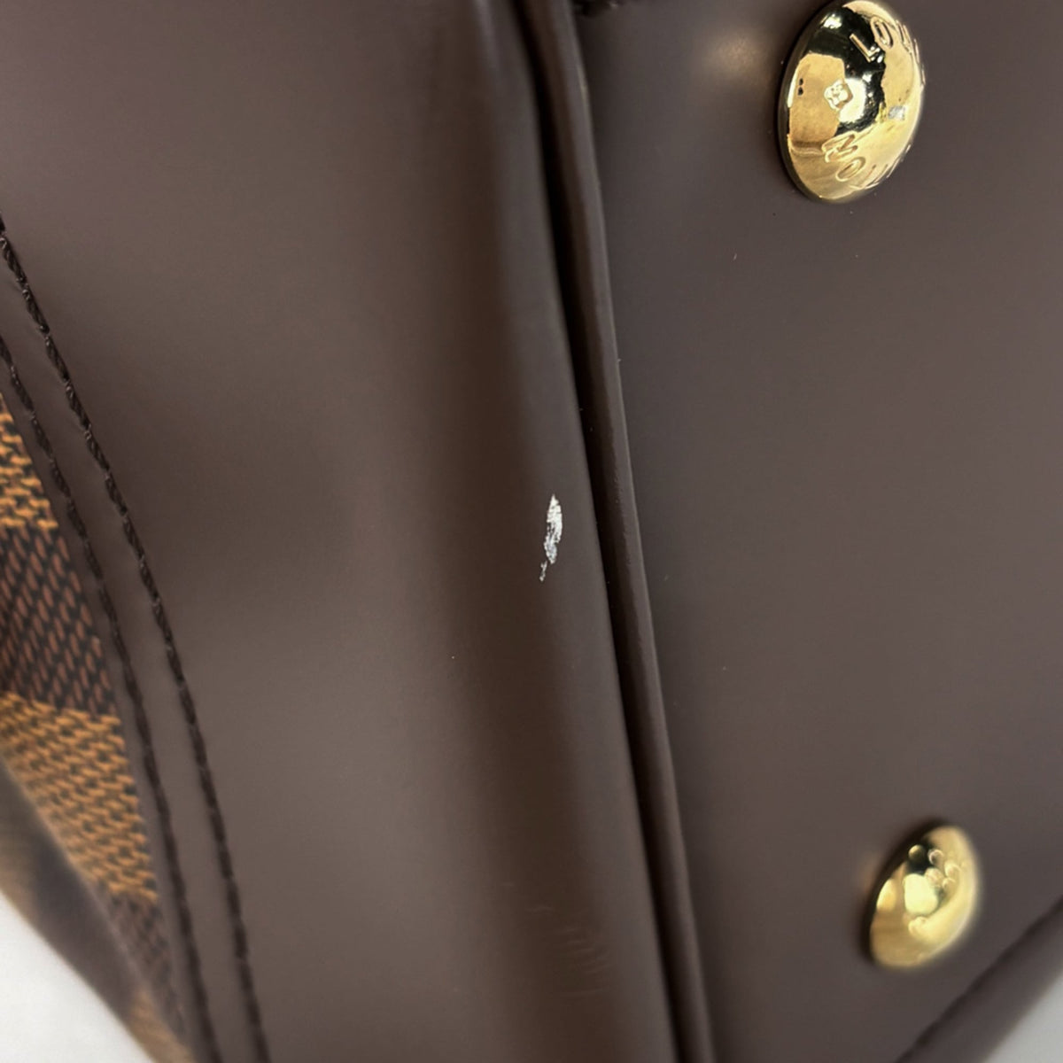 Louis Vuitton Damier Brown Damier Canvas Handbag (Pre-Owned)