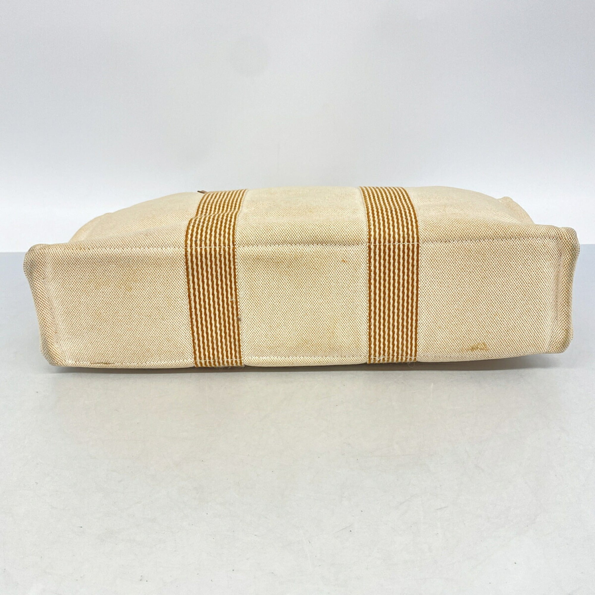Hermes Orange Canvas Tote Bag (Pre-Owned)