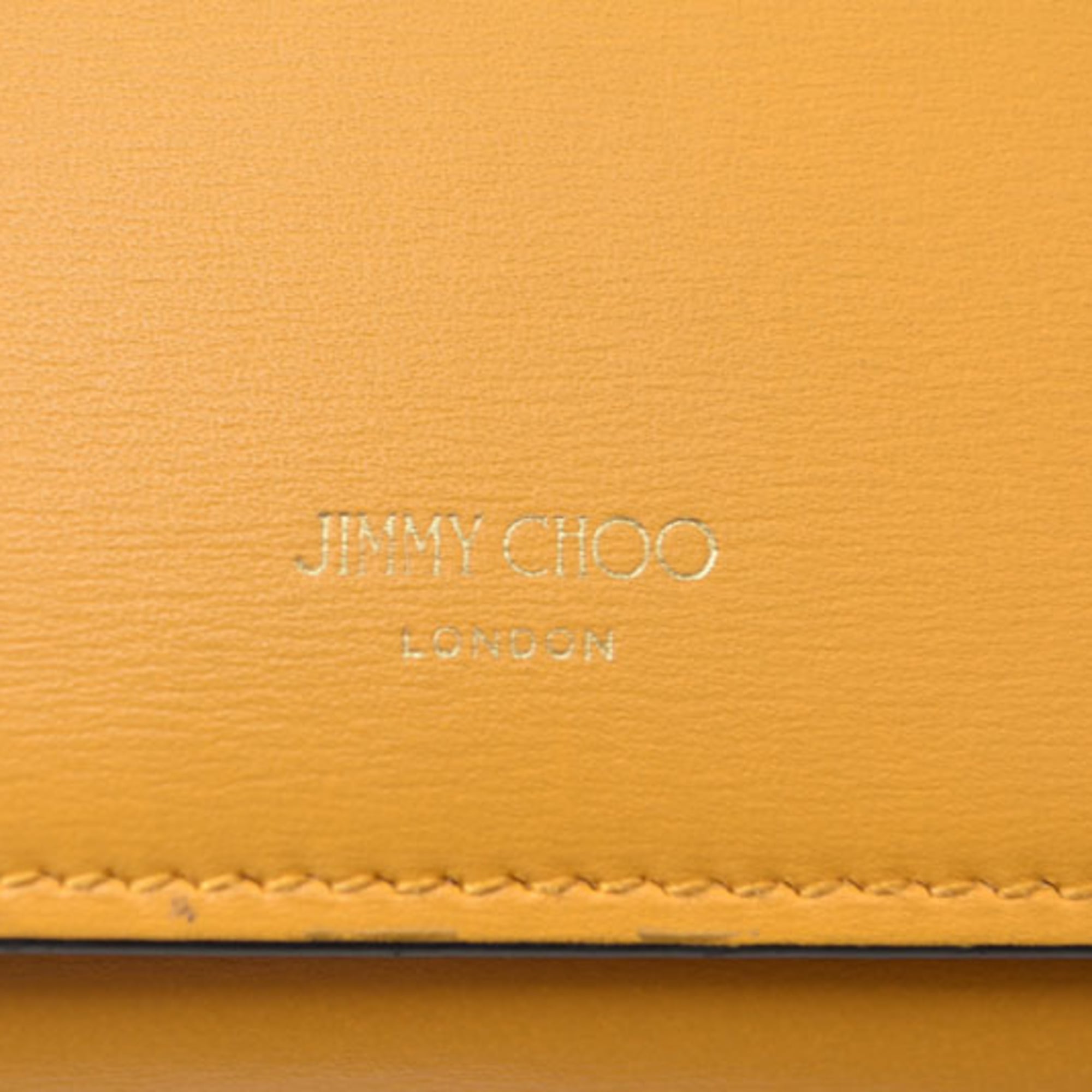 Jimmy Choo Blue Yellow Leather Long Wallet (Bi-Fold) (Pre-Owned)
