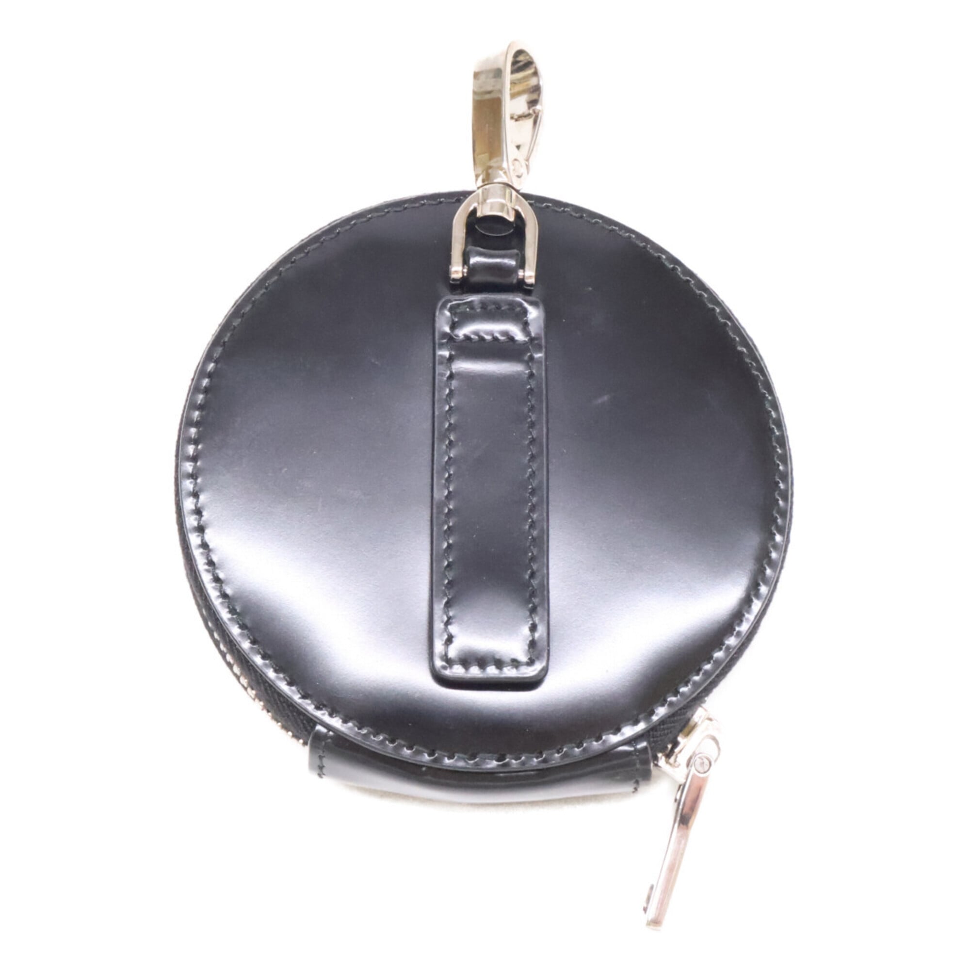 Prada Black Leather Coin Purse/Coin Case (Pre-Owned)