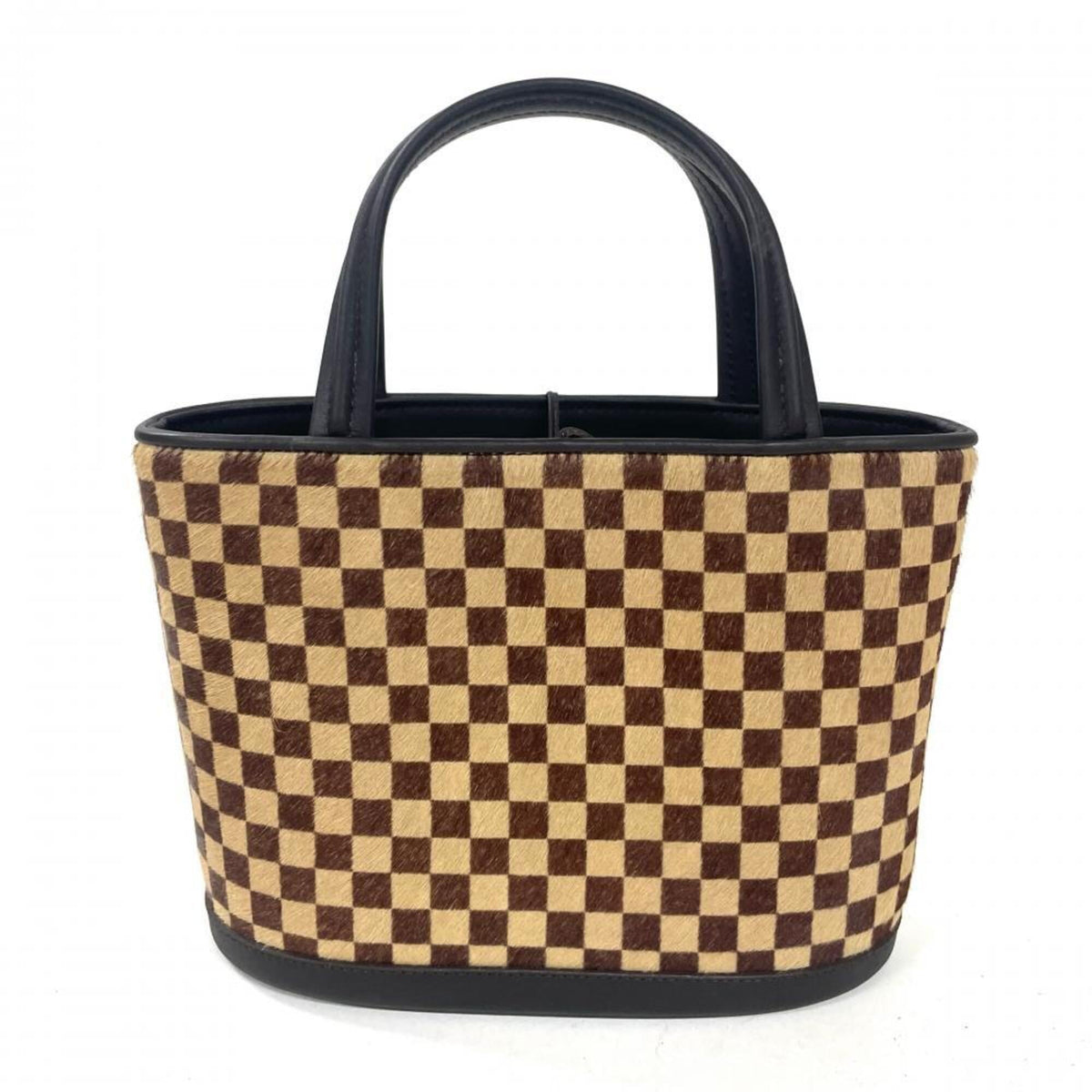 Louis Vuitton Brown Damier Sauvage Leather Handbag (Pre-Owned)