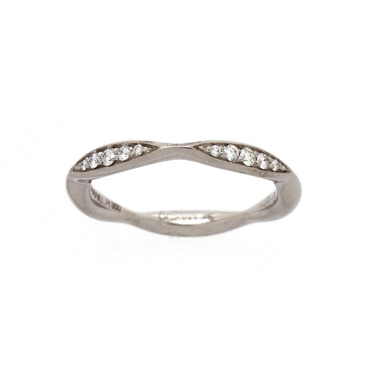 Chanel Platinum 950 Band Ring (Pre-Owned)