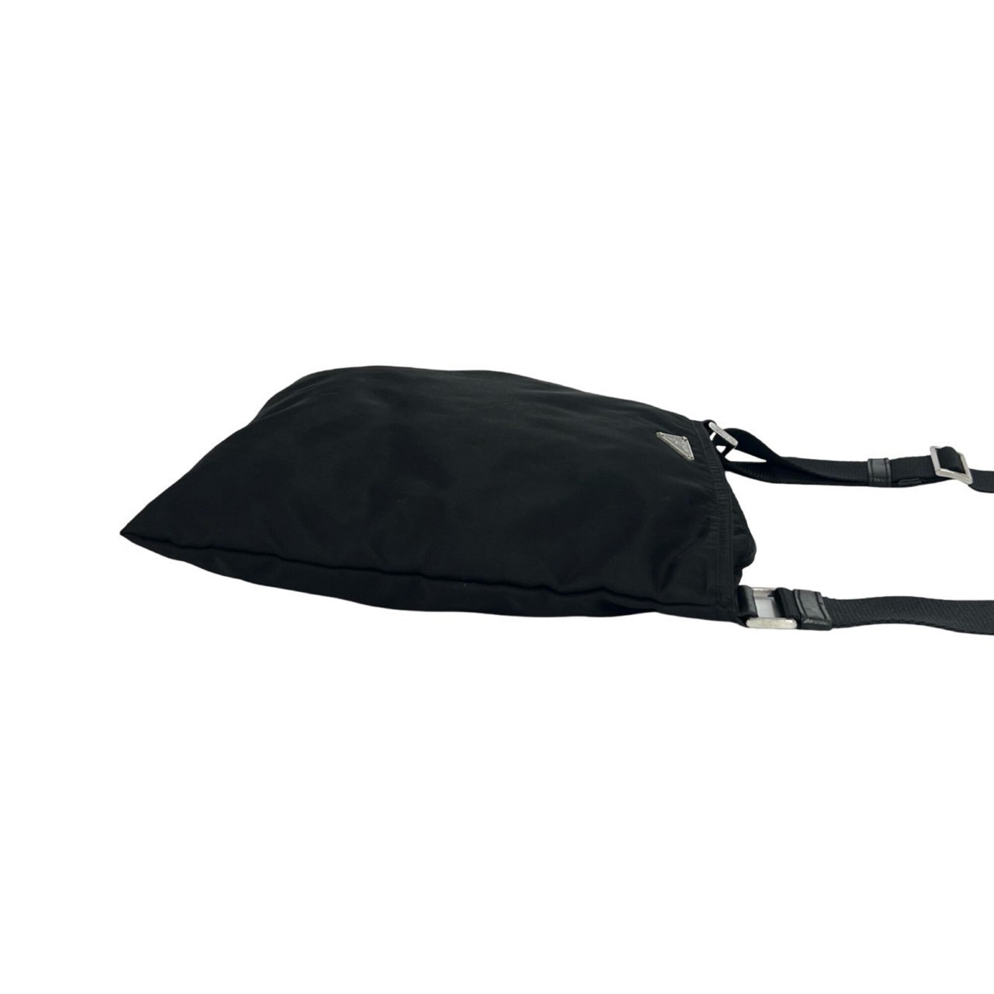 Prada Black Nylon Pochette Shoulder Bag (Pre-Owned)