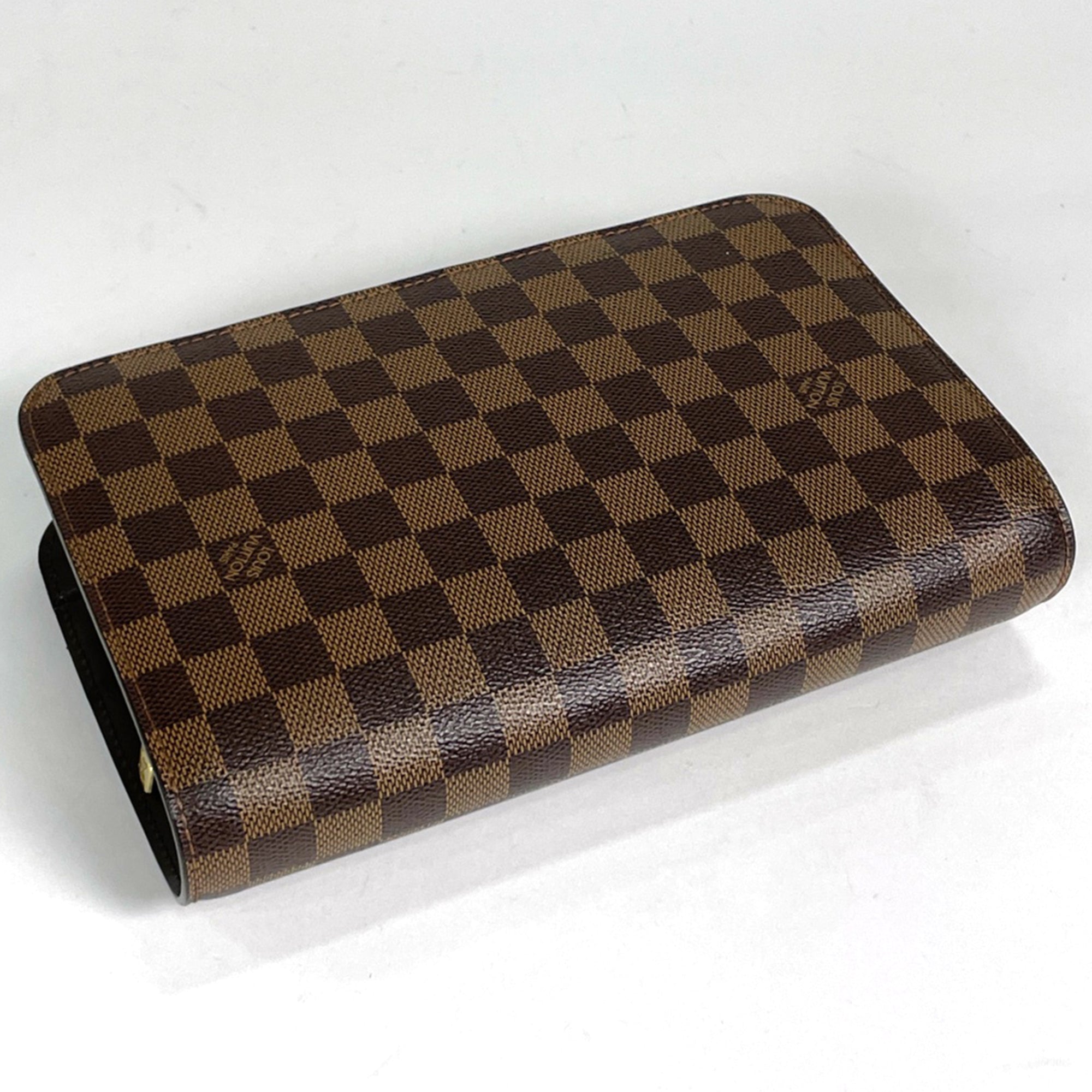Louis Vuitton Brown Damier Canvas Damier Canvas Clutch Bag (Pre-Owned)