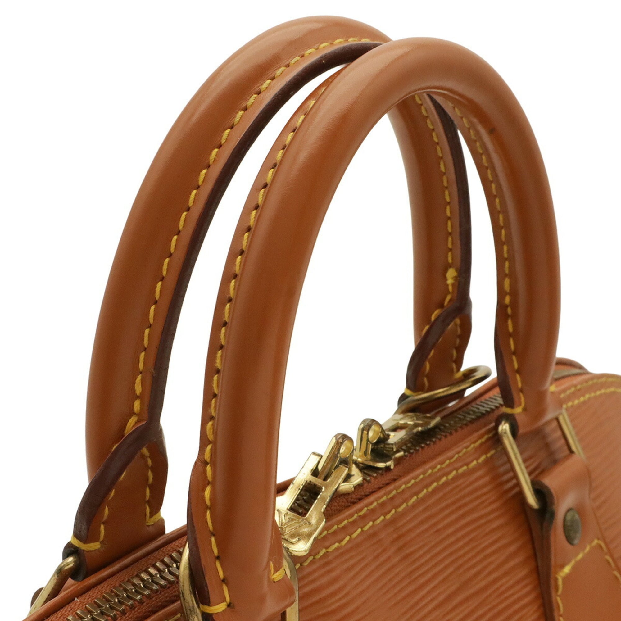 Louis Vuitton Brown Camel Gold Cipango Epi Leather Handbag (Pre-Owned)
