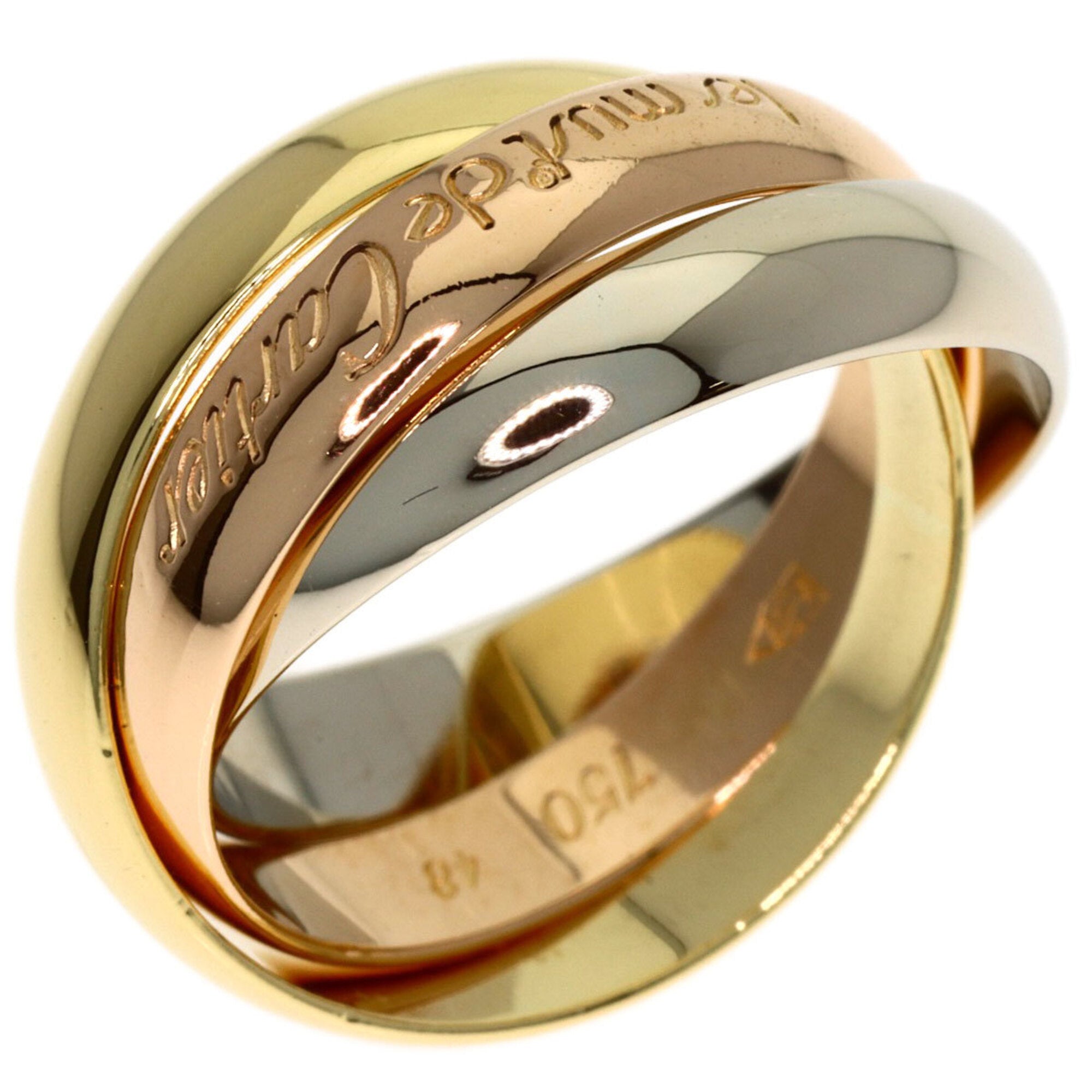 Cartier Yellow Gold (18K) Pink Gold (18K) White Gold (18K) Band Ring (Pre-Owned)