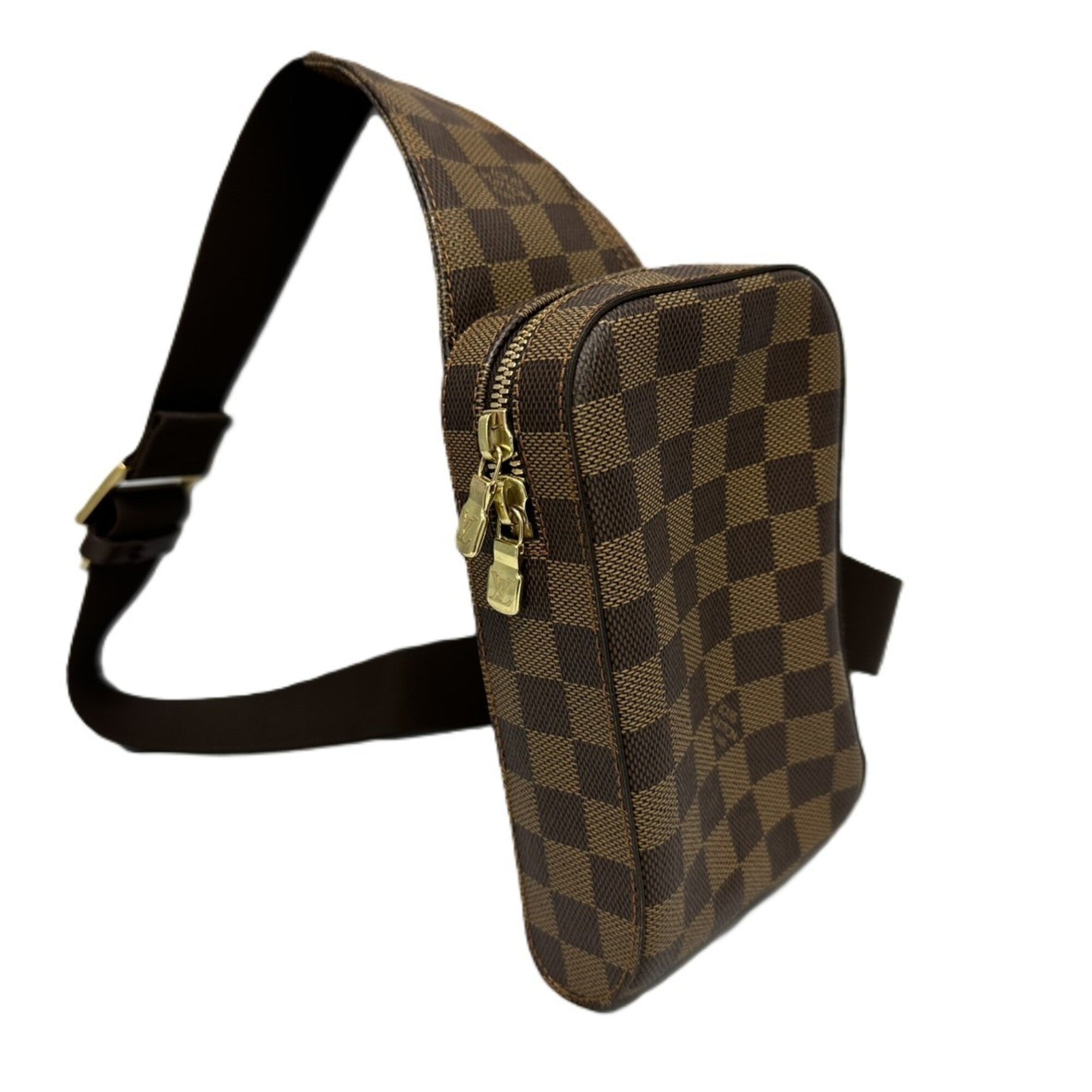 Louis Vuitton Damier Brown Damier Canvas Shoulder Bag Sling Bag (Pre-Owned)