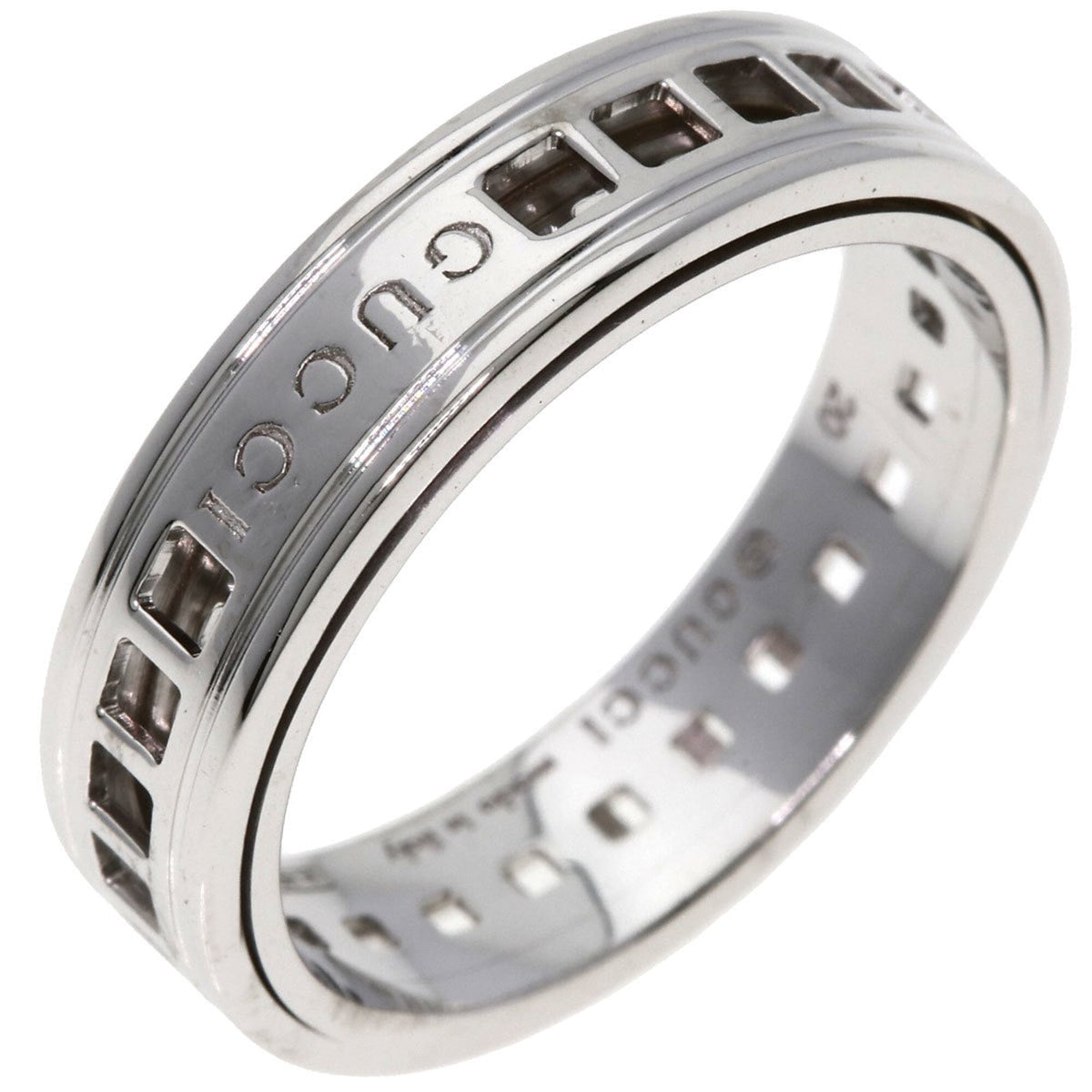 Gucci White Gold (18K) Band Ring (Pre-Owned)