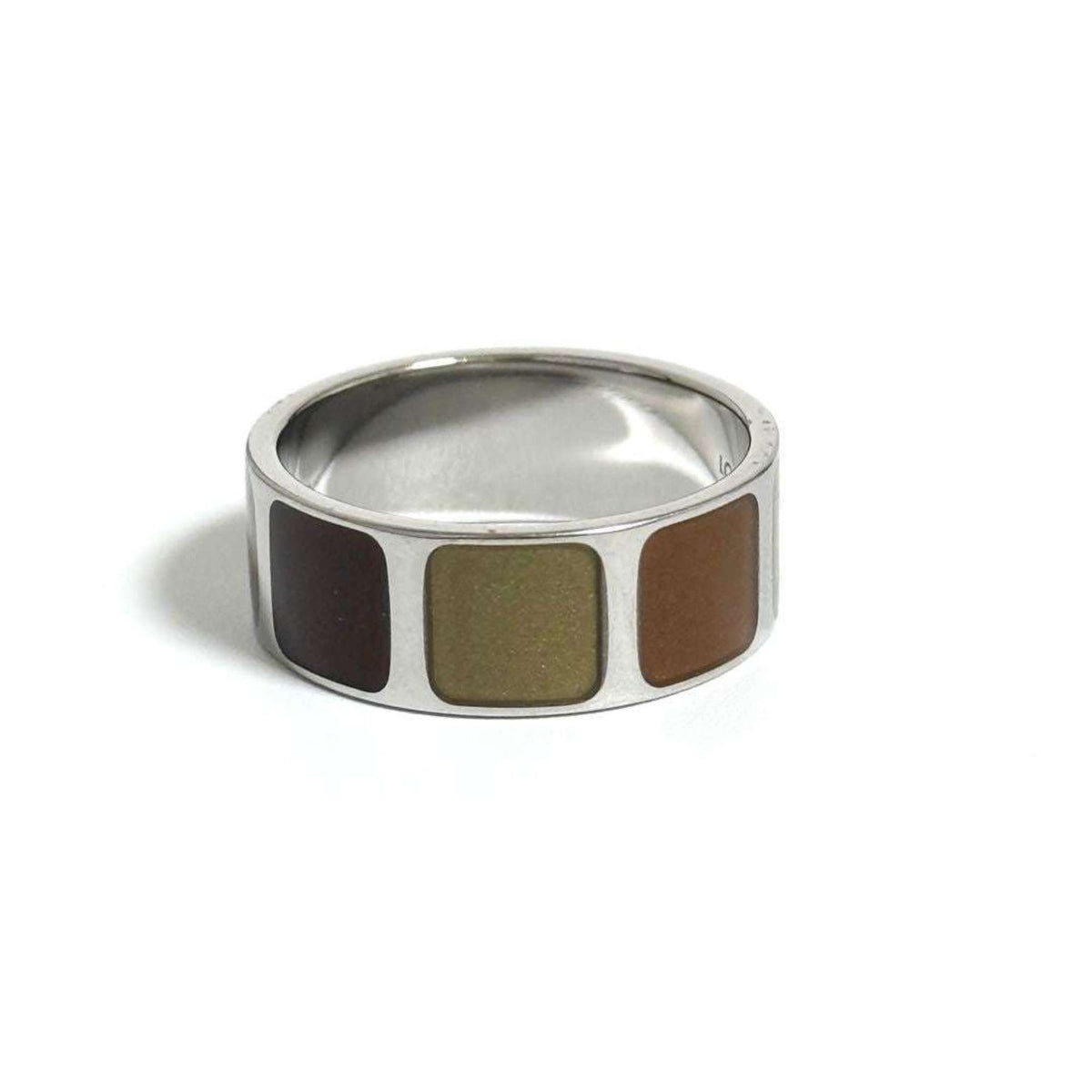 Louis Vuitton Brown Metal Band Ring (Pre-Owned)