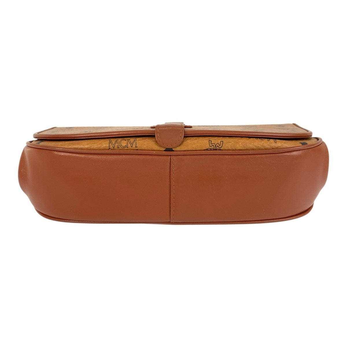 Mcm Brown Leather Pochette Shoulder Bag (Pre-Owned)