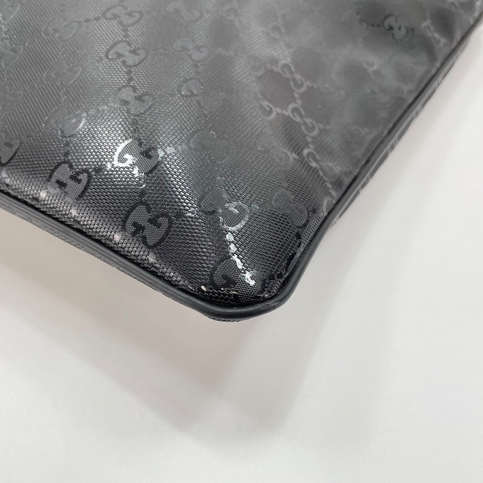 Gucci Gg Imprimé Black Gg Imprimé Shoulder Bag (Pre-Owned)