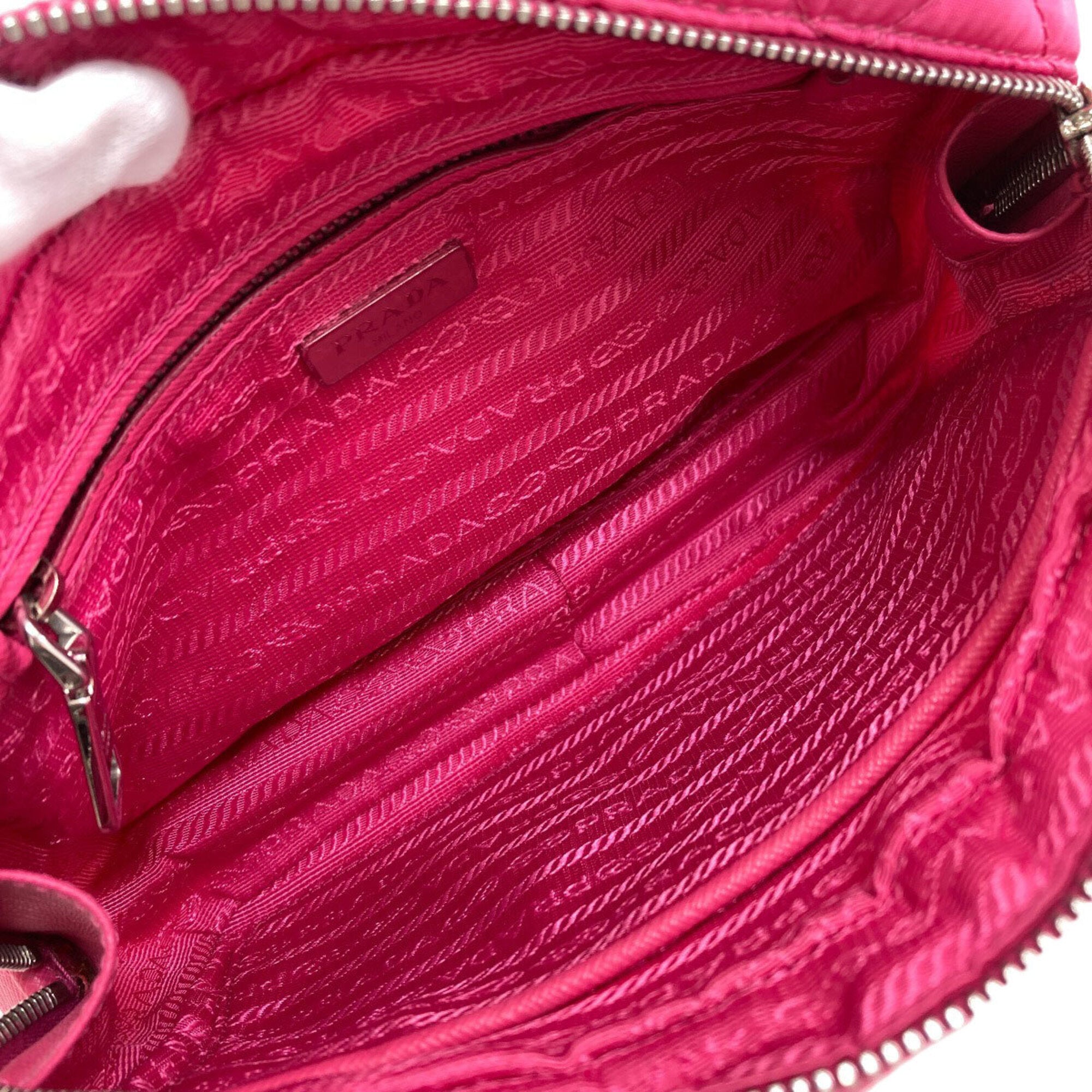 Prada Pink Nylon Shoulder Bag (Pre-Owned)