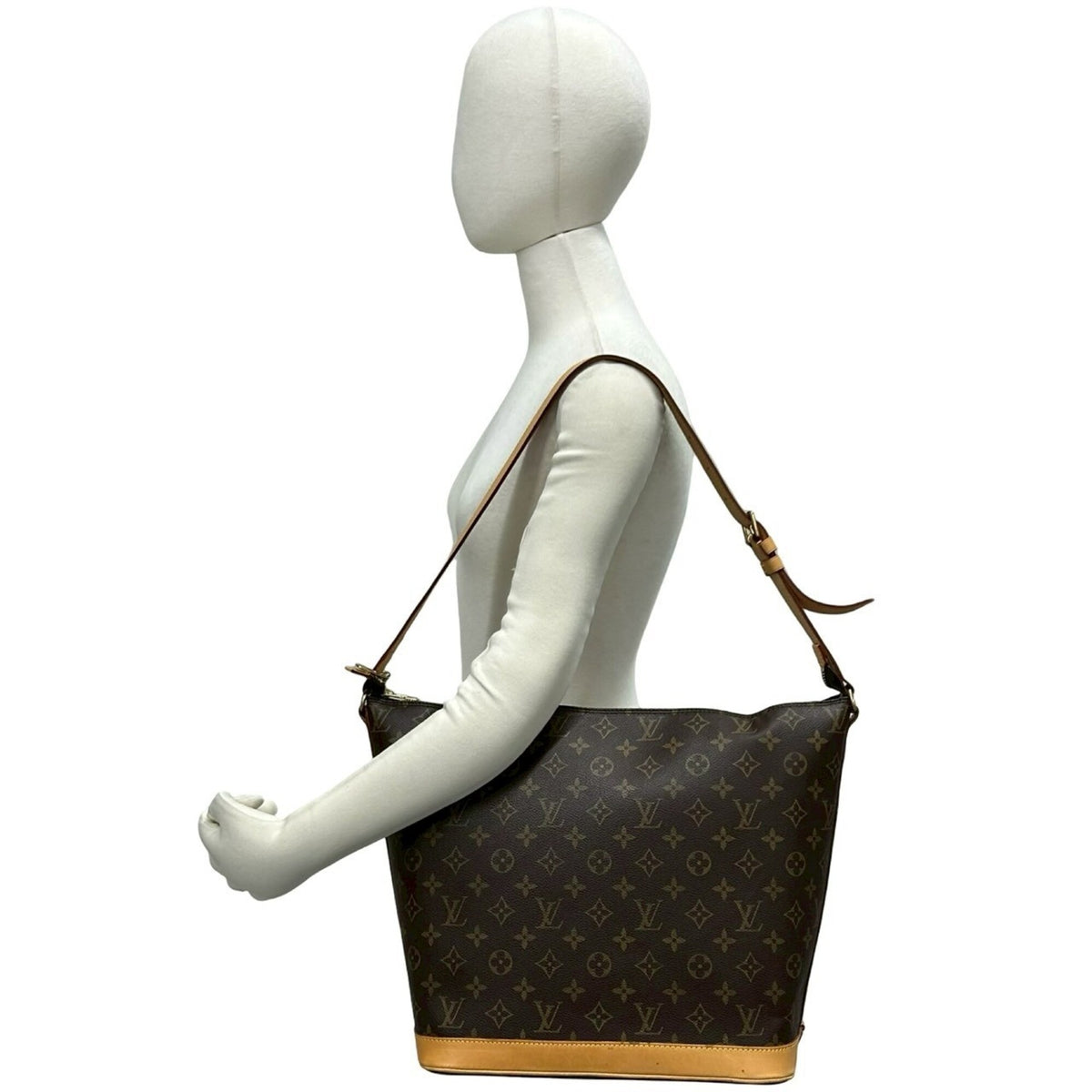 Louis Vuitton Brown Leather Pvc Pouch Shoulder Bag (Pre-Owned)