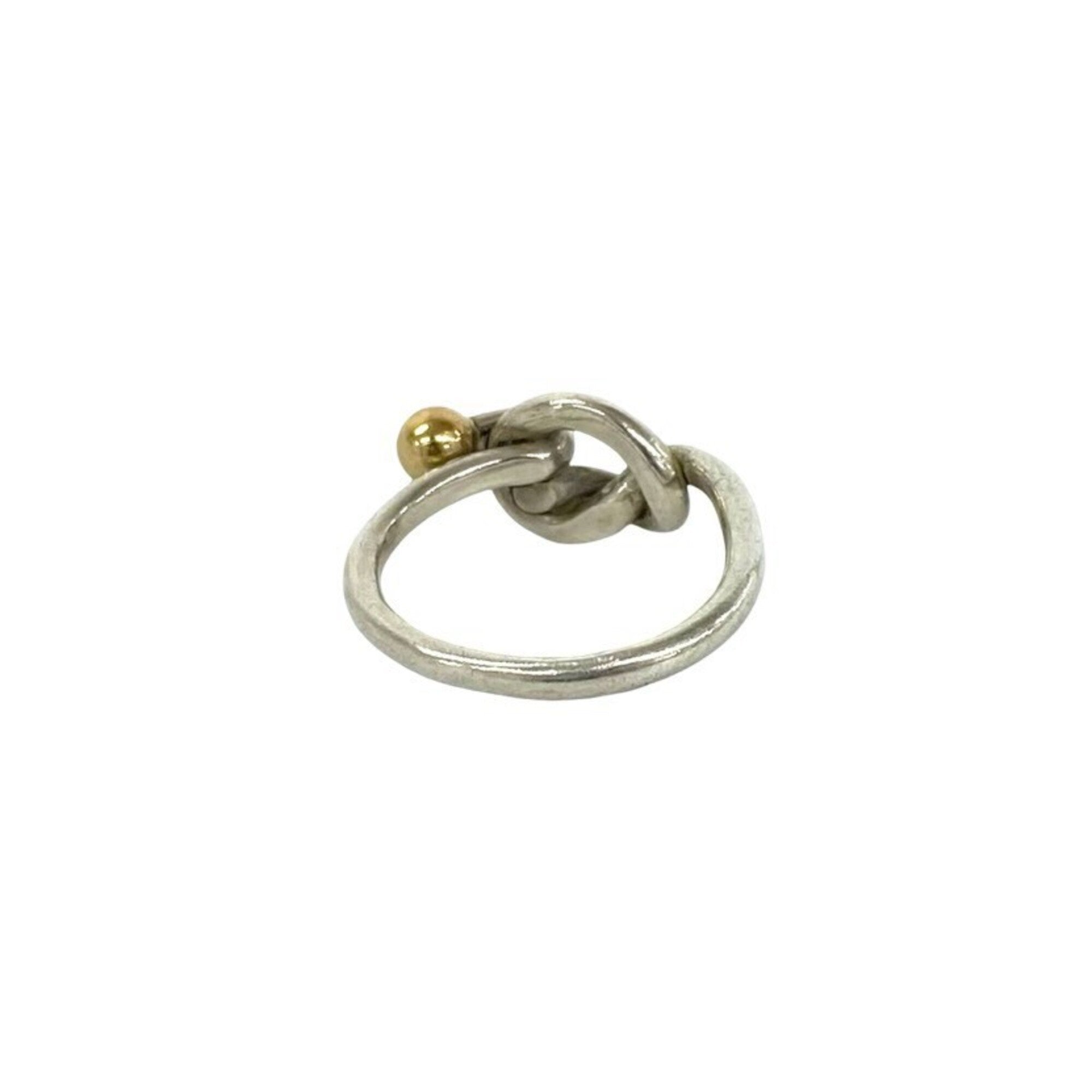Tiffany Gold Silver Yellow Gold (18K) Silver 925 Band Ring (Pre-Owned)
