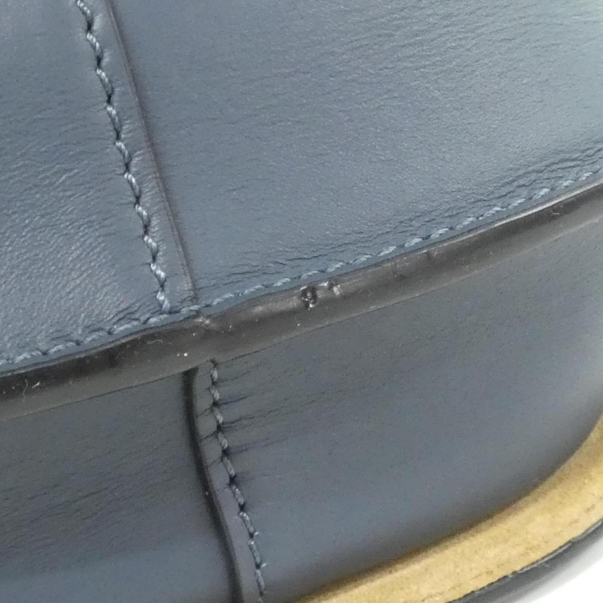 Loewe Blue Leather Shoulder Bag (Pre-Owned)