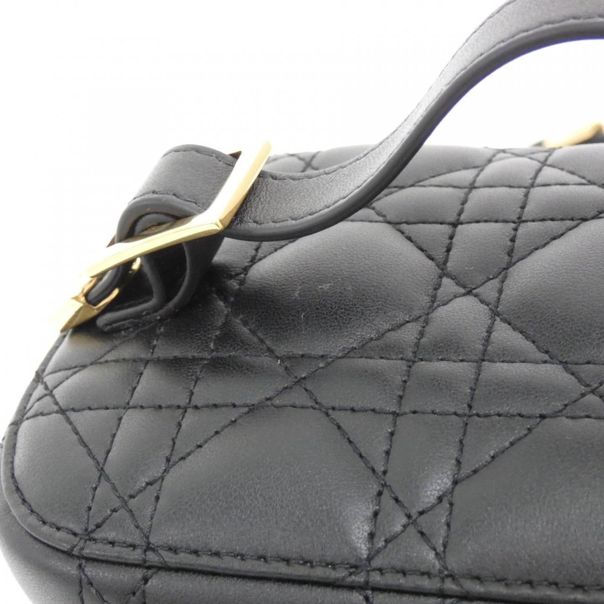 Christian Dior Black Leather Handbag (Pre-Owned)