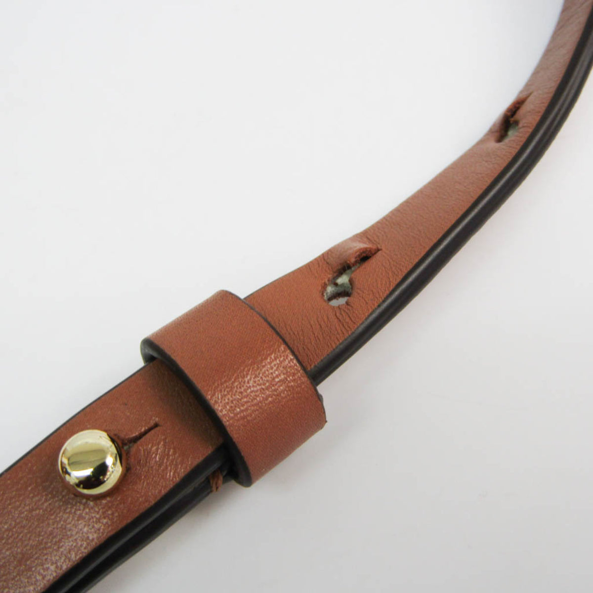 Michael Kors Brown Dark Orange Off-White Leather Handbag Shoulder Bag (Pre-Owned)