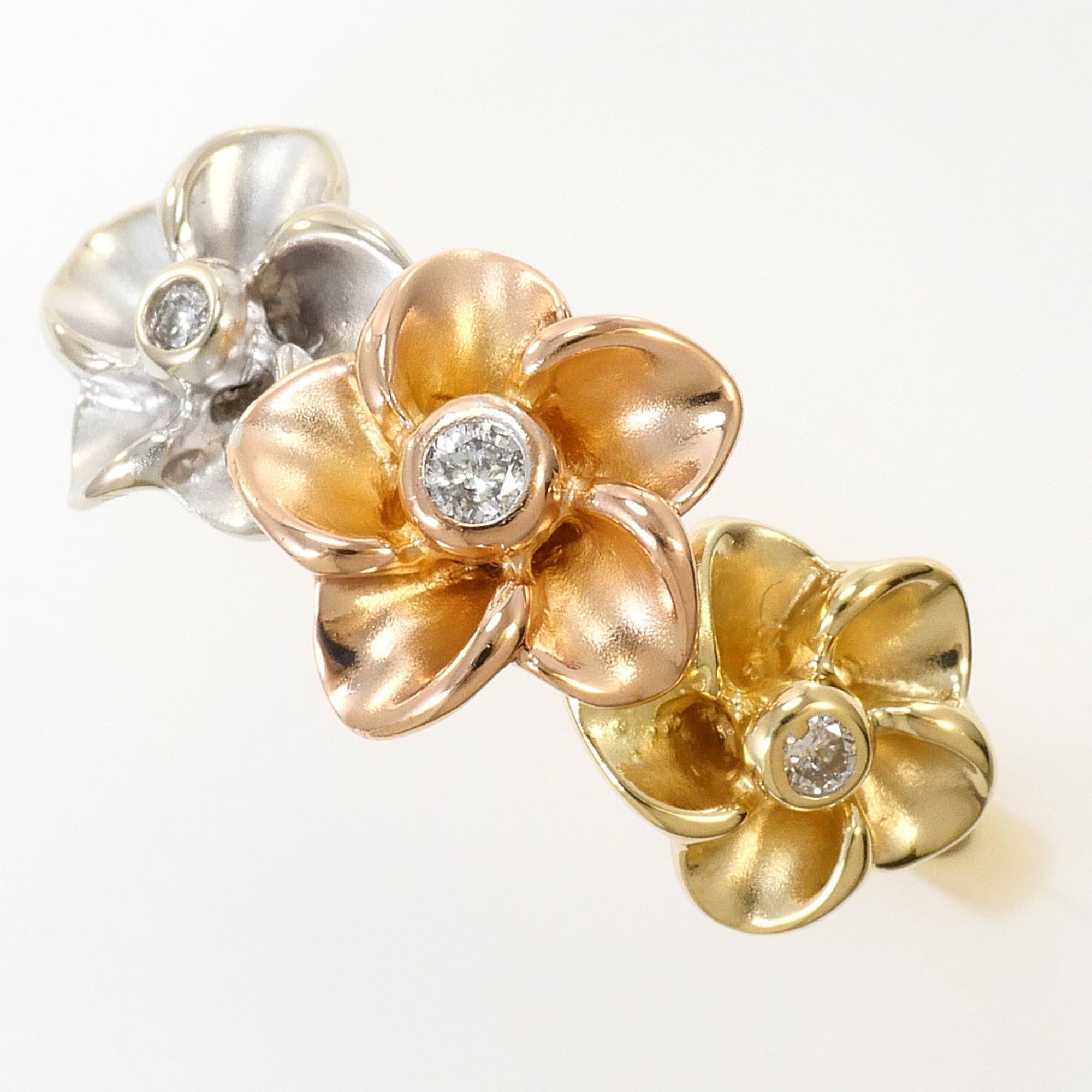 Unbranded Pink Gold White Gold Yellow Gold Pink Gold (14K) White Gold (14K) Yellow Gold (14K) Band Ring (Pre-Owned)