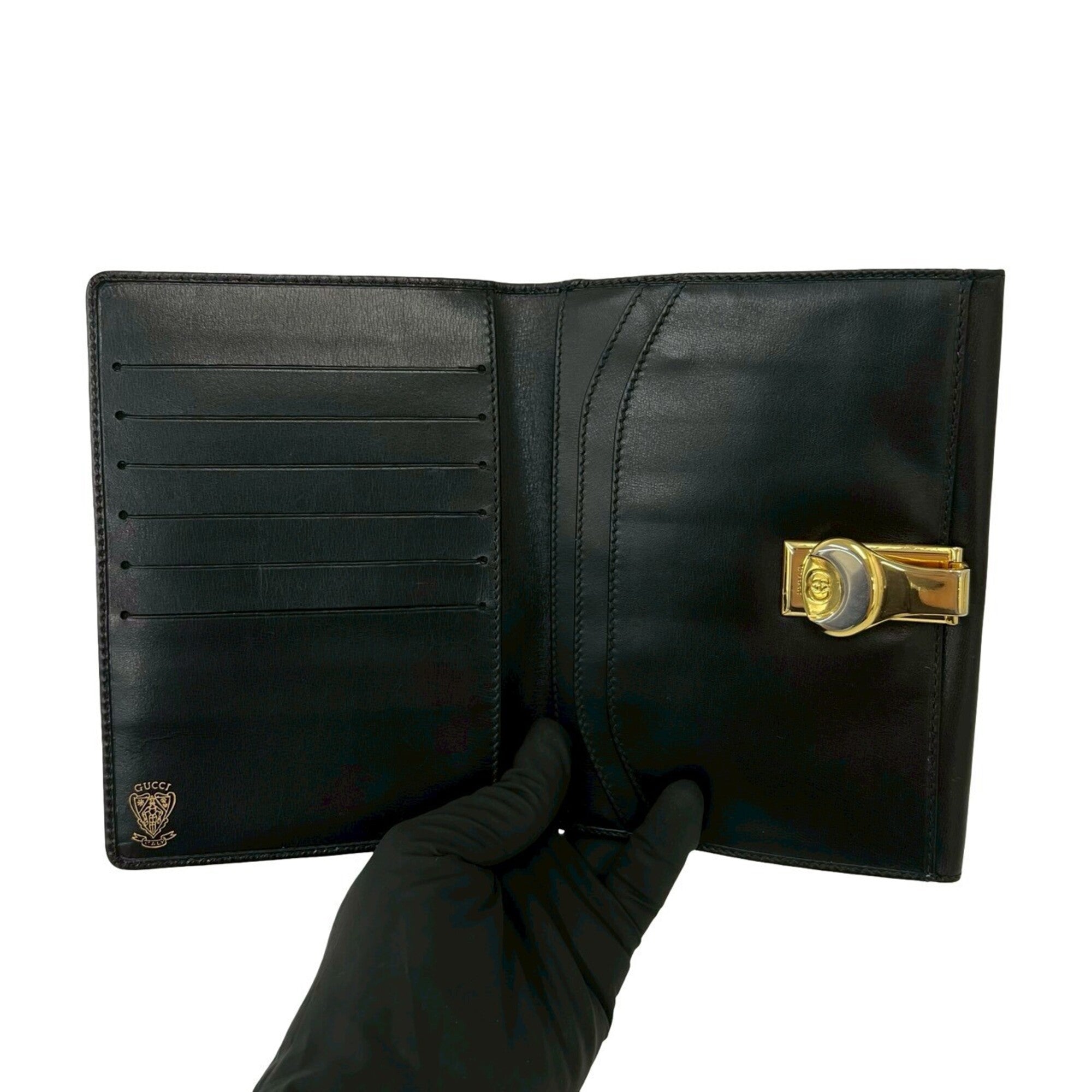 Gucci Black Leather Wallet (Bi-Fold) (Pre-Owned)