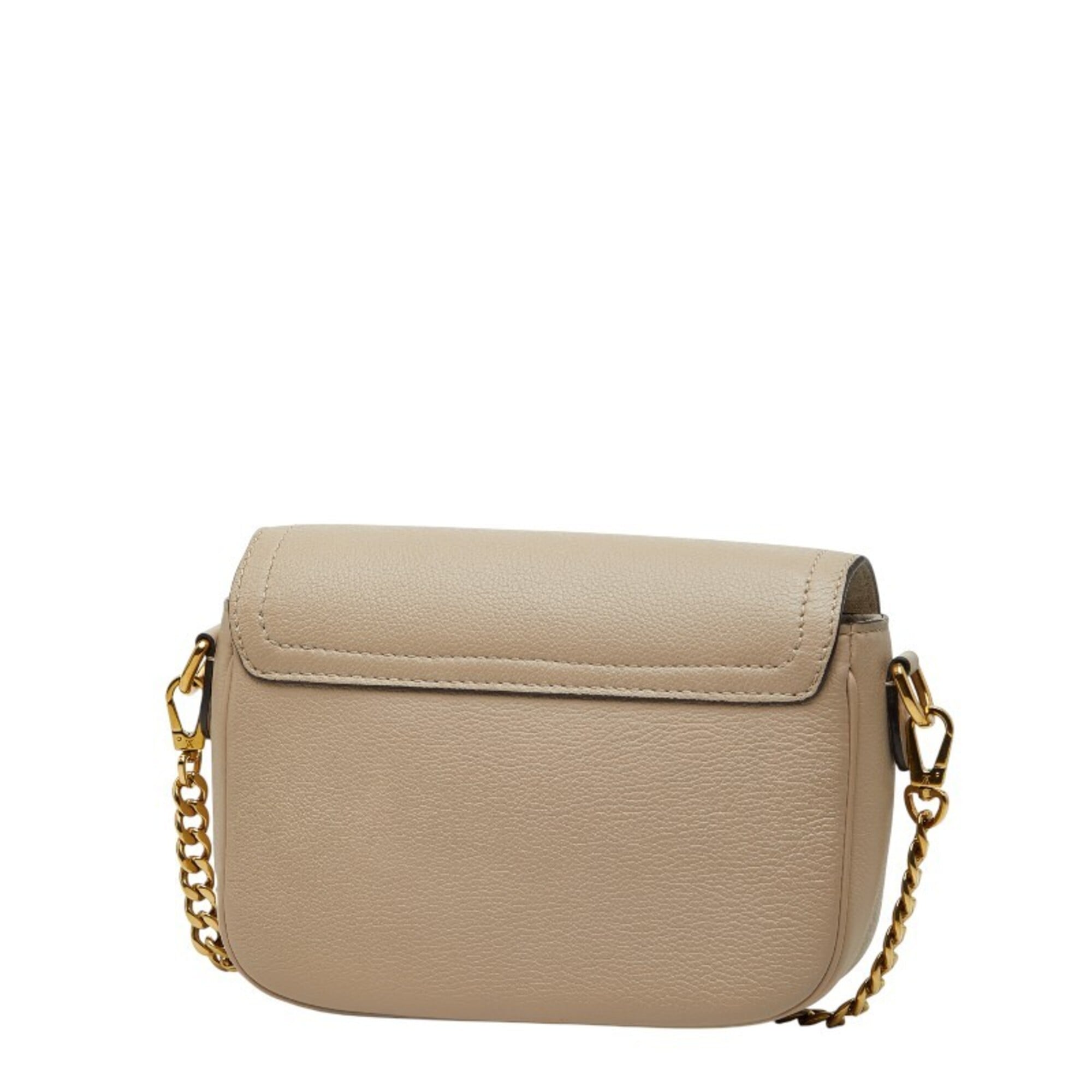 Louis Vuitton Beige Grayish Leather Handbag Shoulder Bag (Pre-Owned)