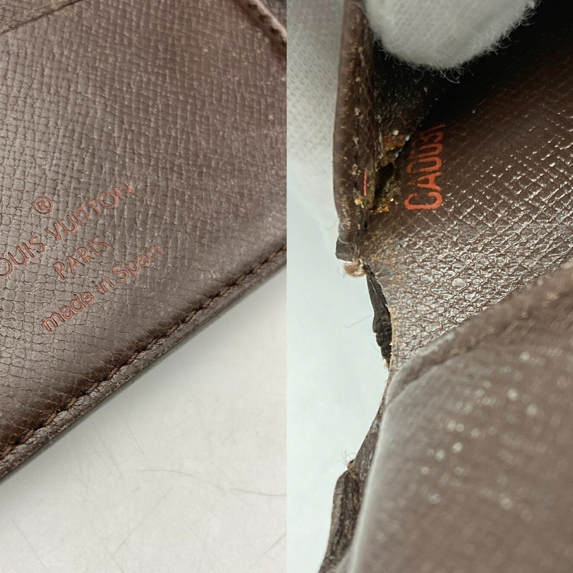 Louis Vuitton Brown Pvc Leather Wallet (Bi-Fold) (Pre-Owned)