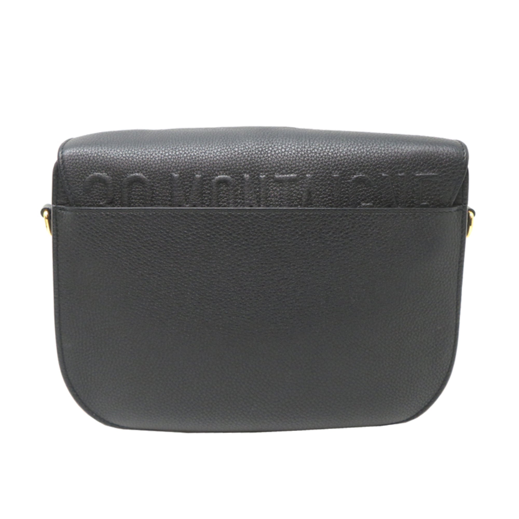 Christian Dior Black Leather Shoulder Bag (Pre-Owned)