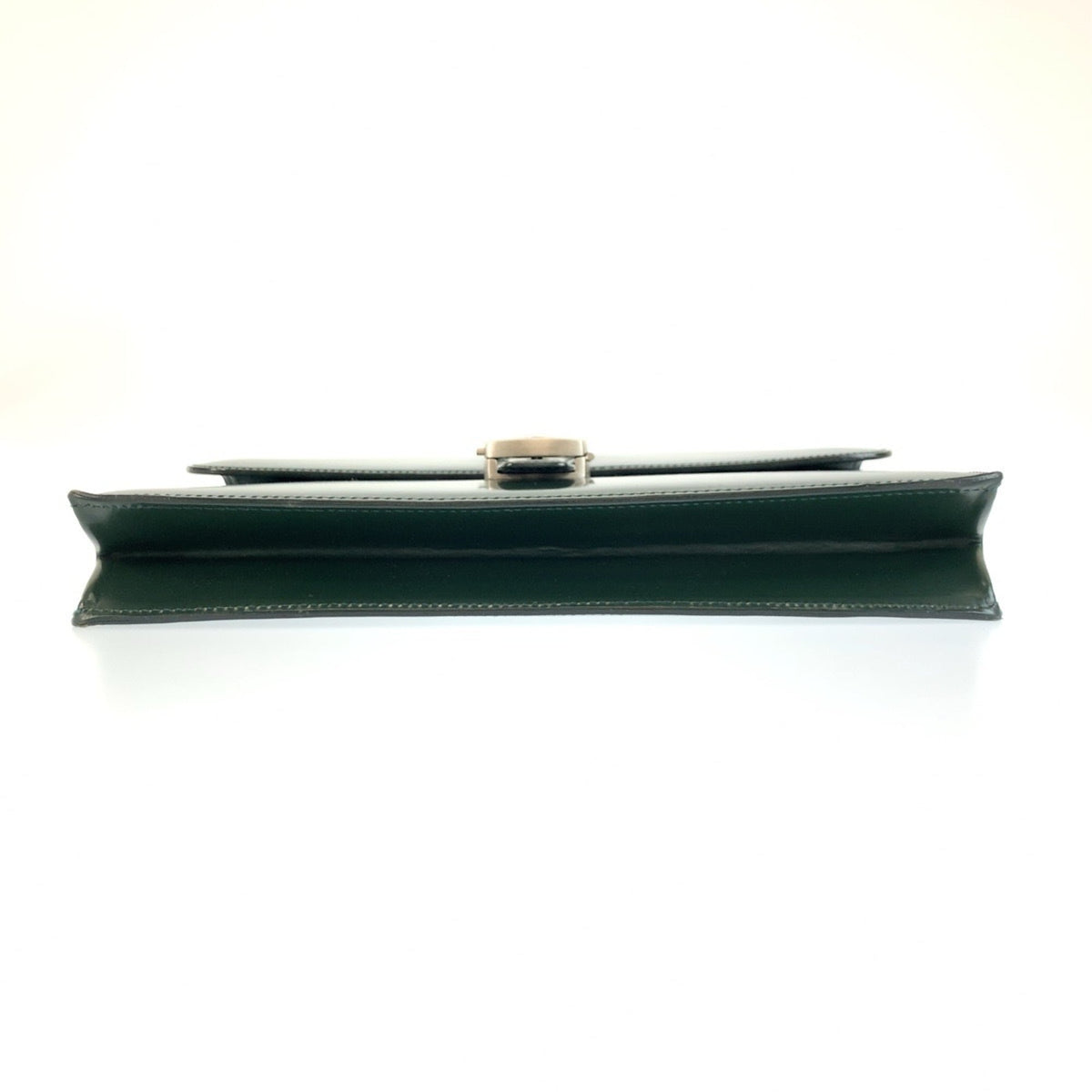 Dunhill Green Leather Clutch Bag (Pre-Owned)
