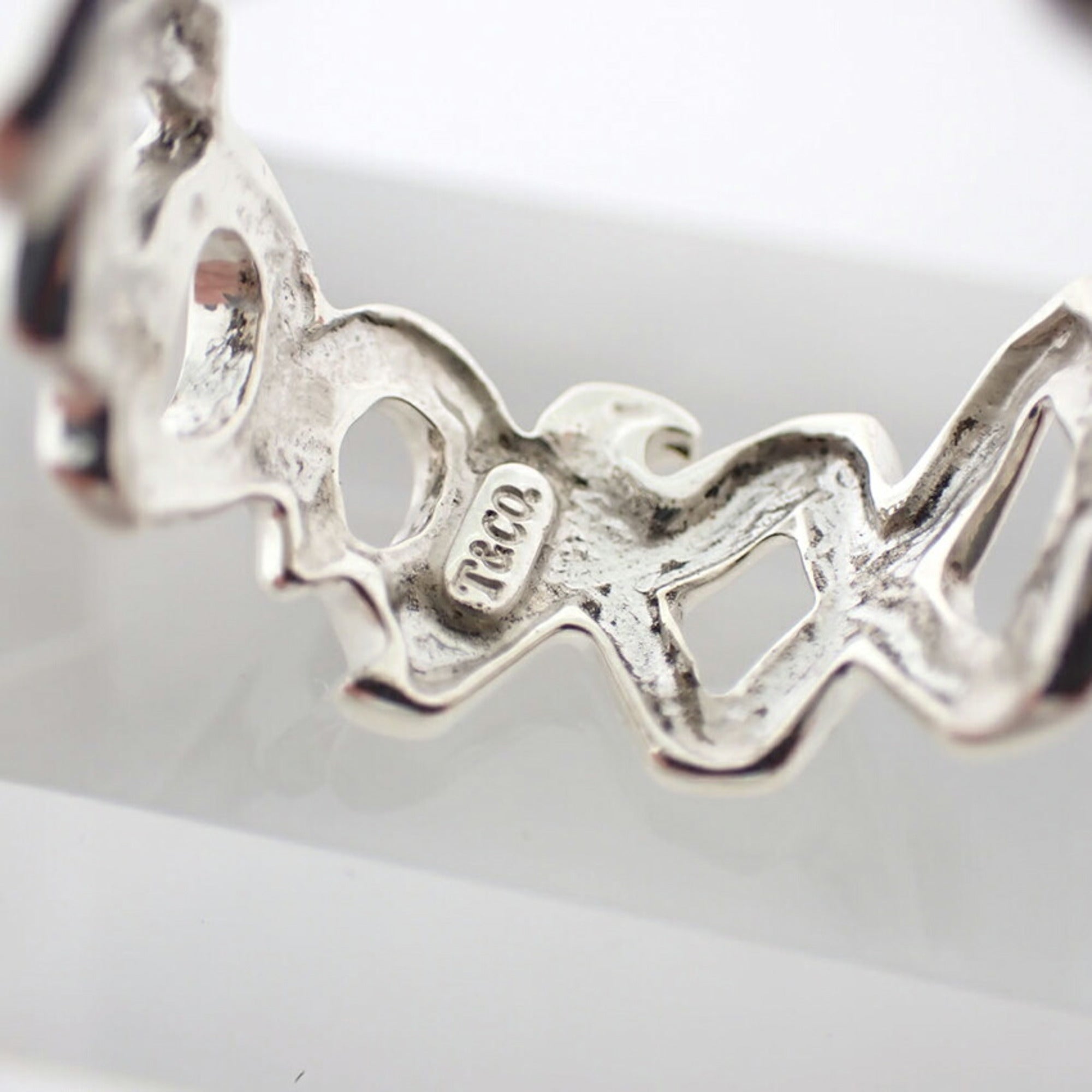 Tiffany Sterling Silver 925 Band Ring (Pre-Owned)