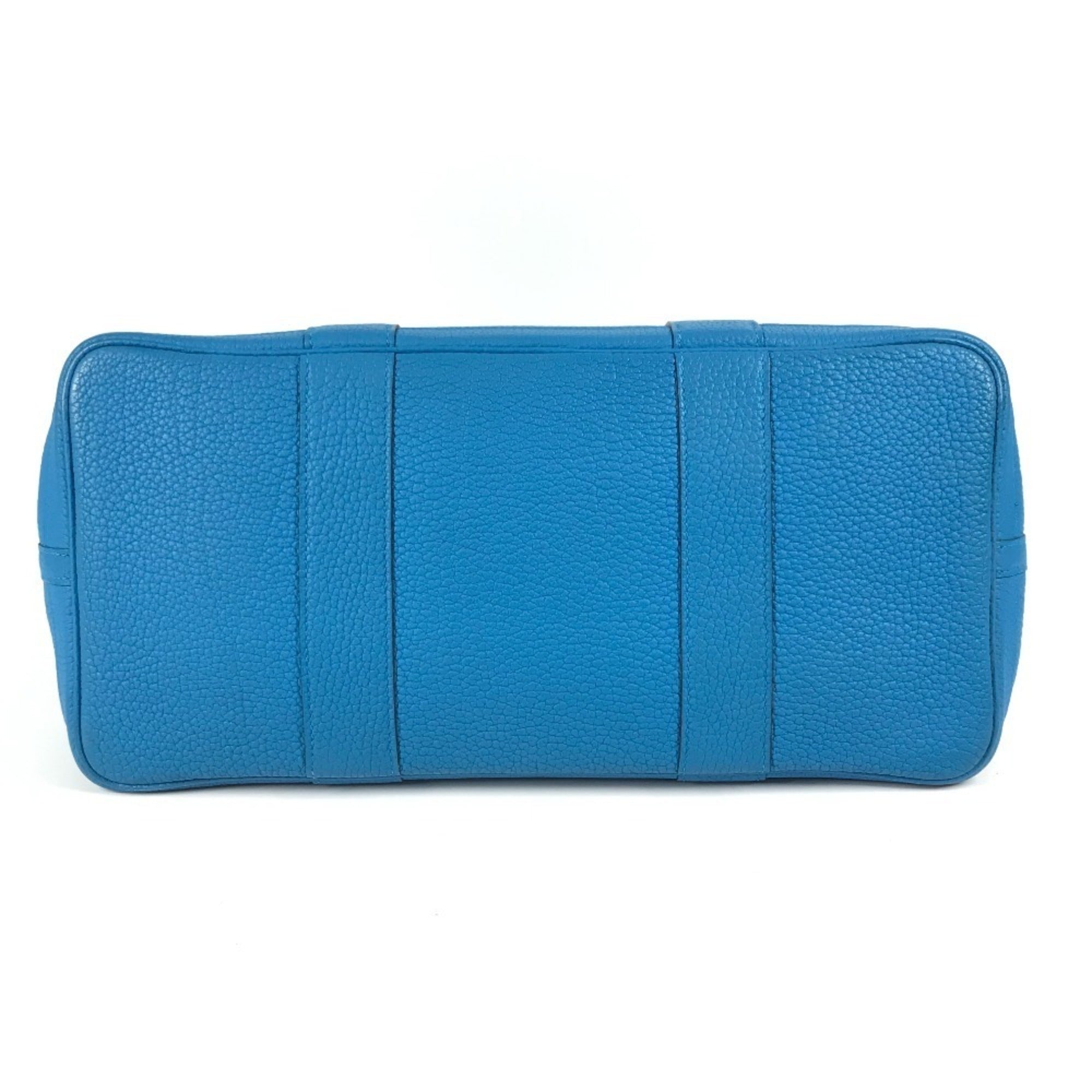 Hermes Bicolor Blue Negonda Leather Handbag Shoulder Bag Tote Bag (Pre-Owned)