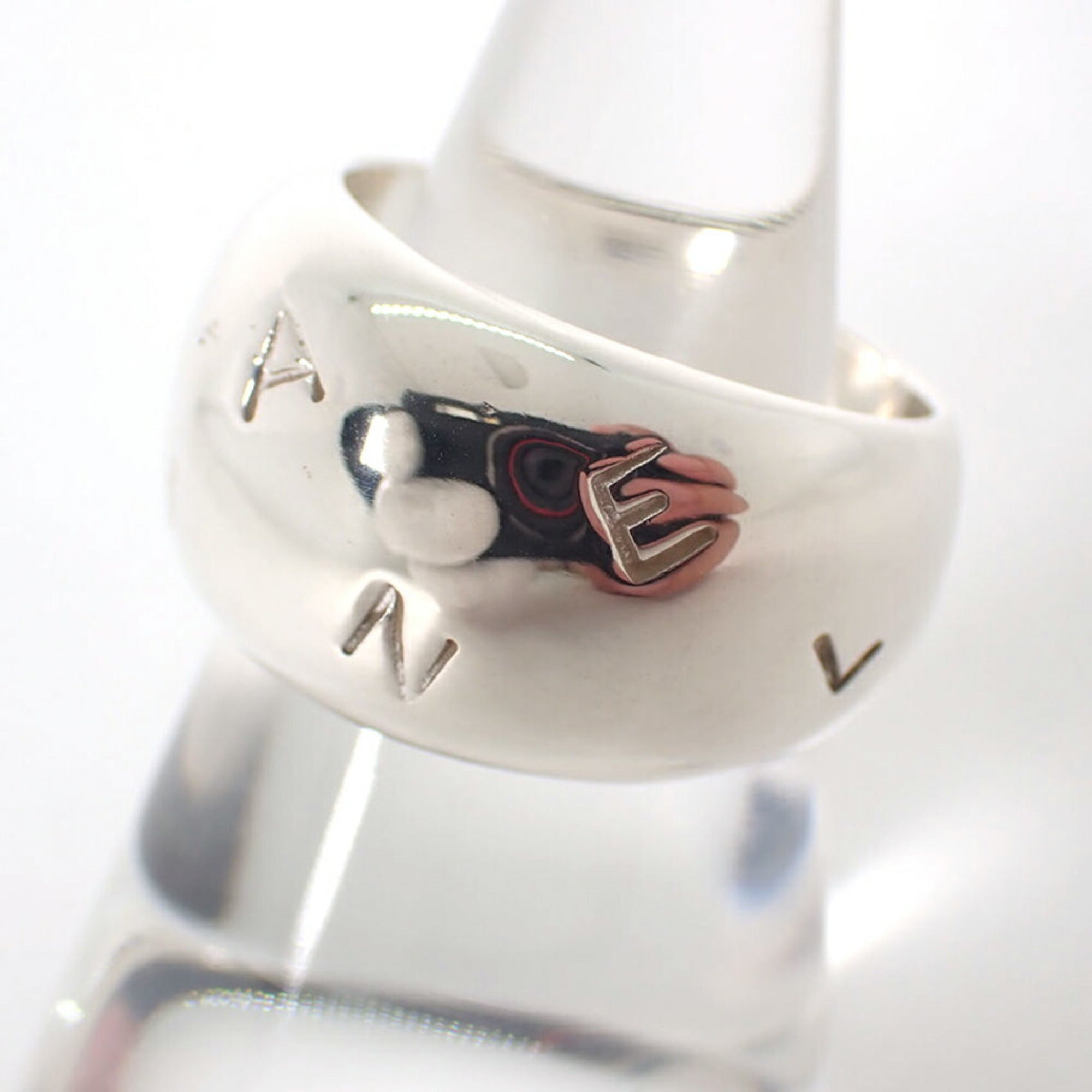 Chanel Sterling Silver 925 Band Ring (Pre-Owned)