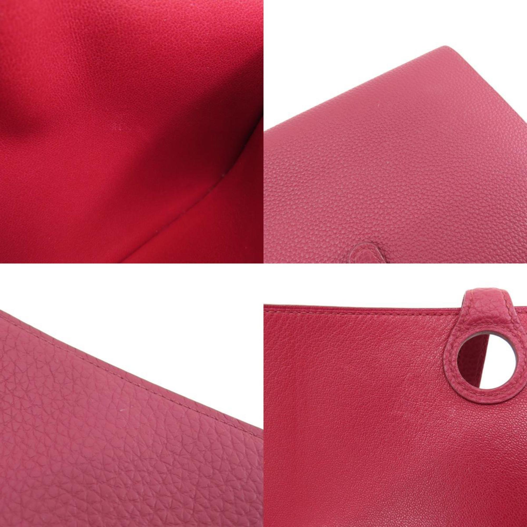 Hermes Bordeaux Togo Leather Long Wallet (Bi-Fold) (Pre-Owned)