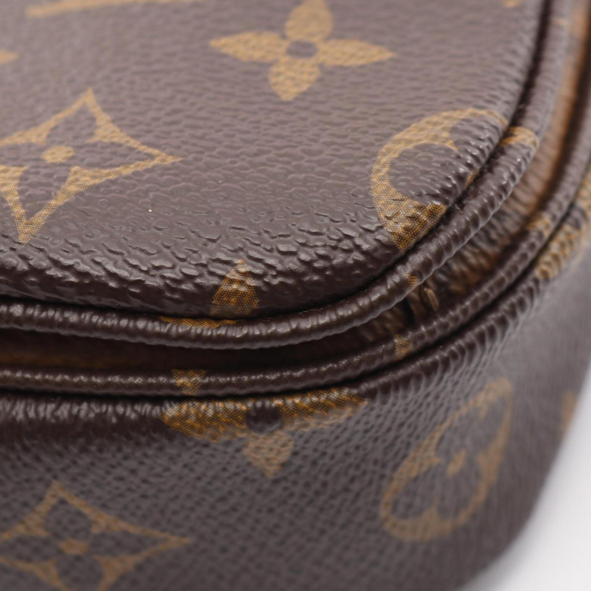 Louis Vuitton Black Brown Monogram Reverse Coated Canvas Leather Handbag (Pre-Owned)