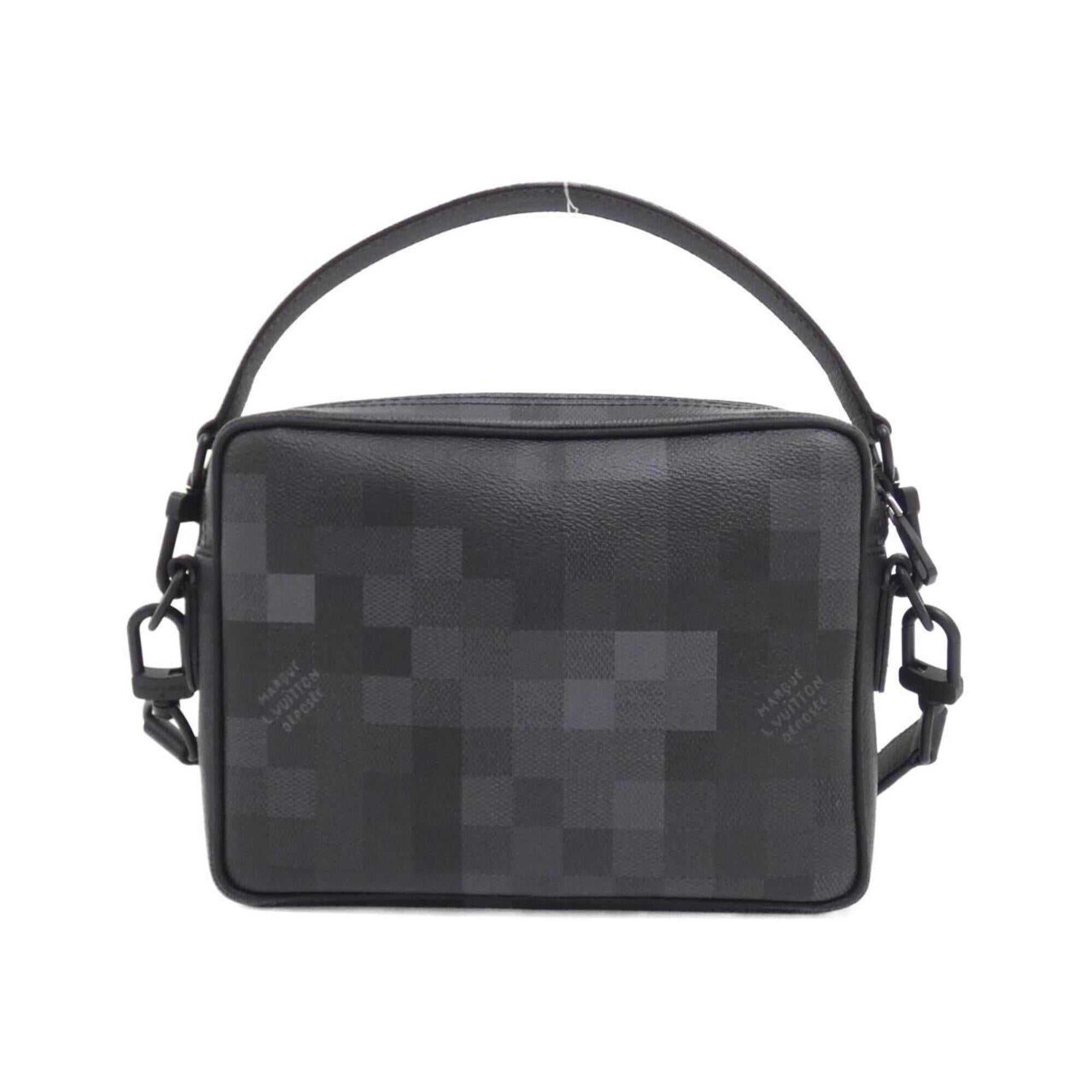 Louis Vuitton Black Coated Canvas Shoulder Bag (Pre-Owned)