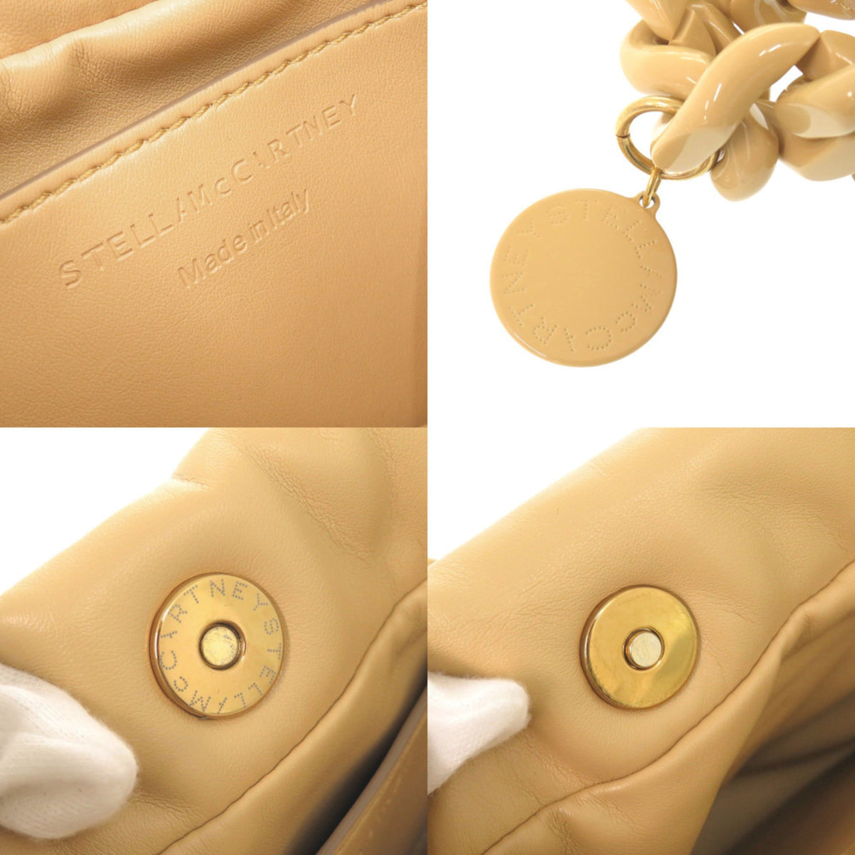 Stella Mccartney Beige Polyester Elastane Shoulder Bag (Pre-Owned)