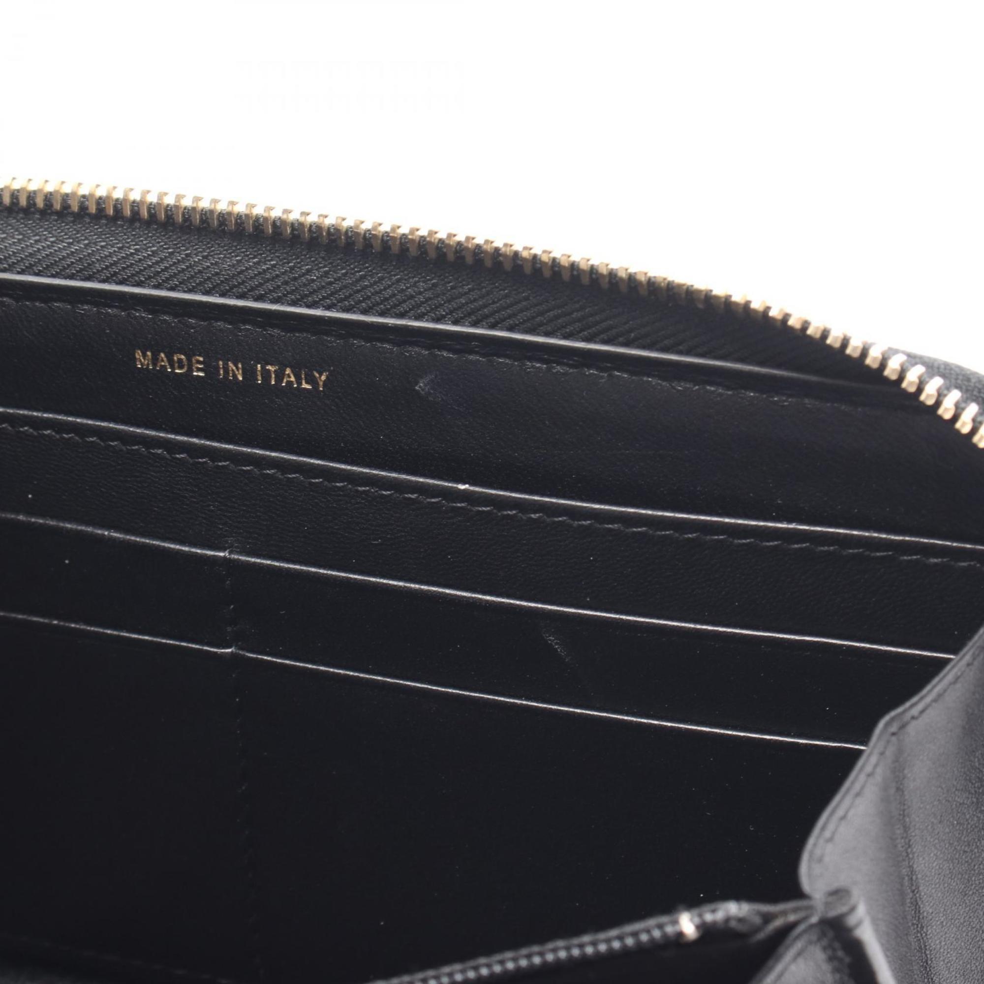 Chanel Black Patent Leather Long Wallet (Bi-Fold) (Pre-Owned)