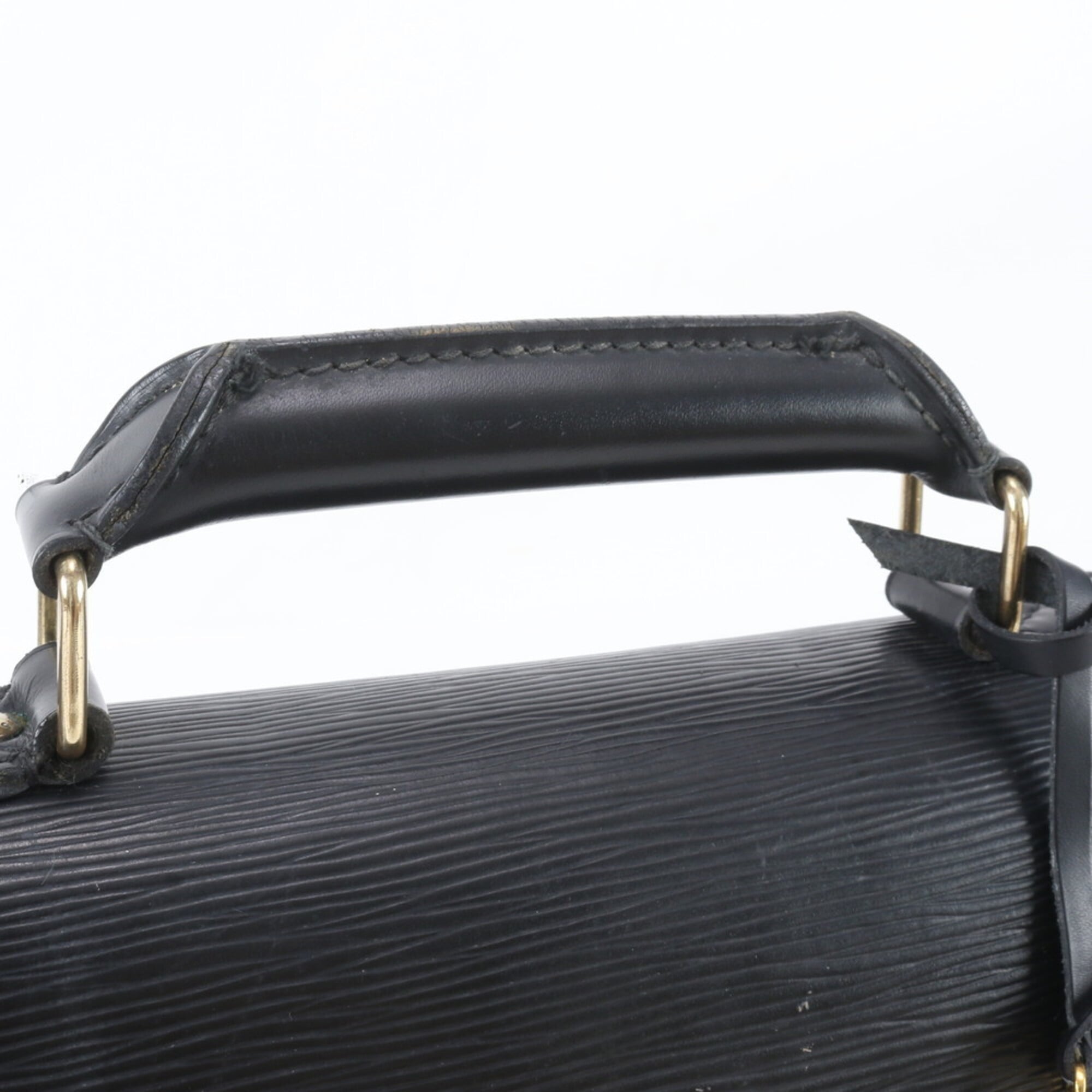 Louis Vuitton Galle Noir Leather Briefcase Handbag (Pre-Owned)