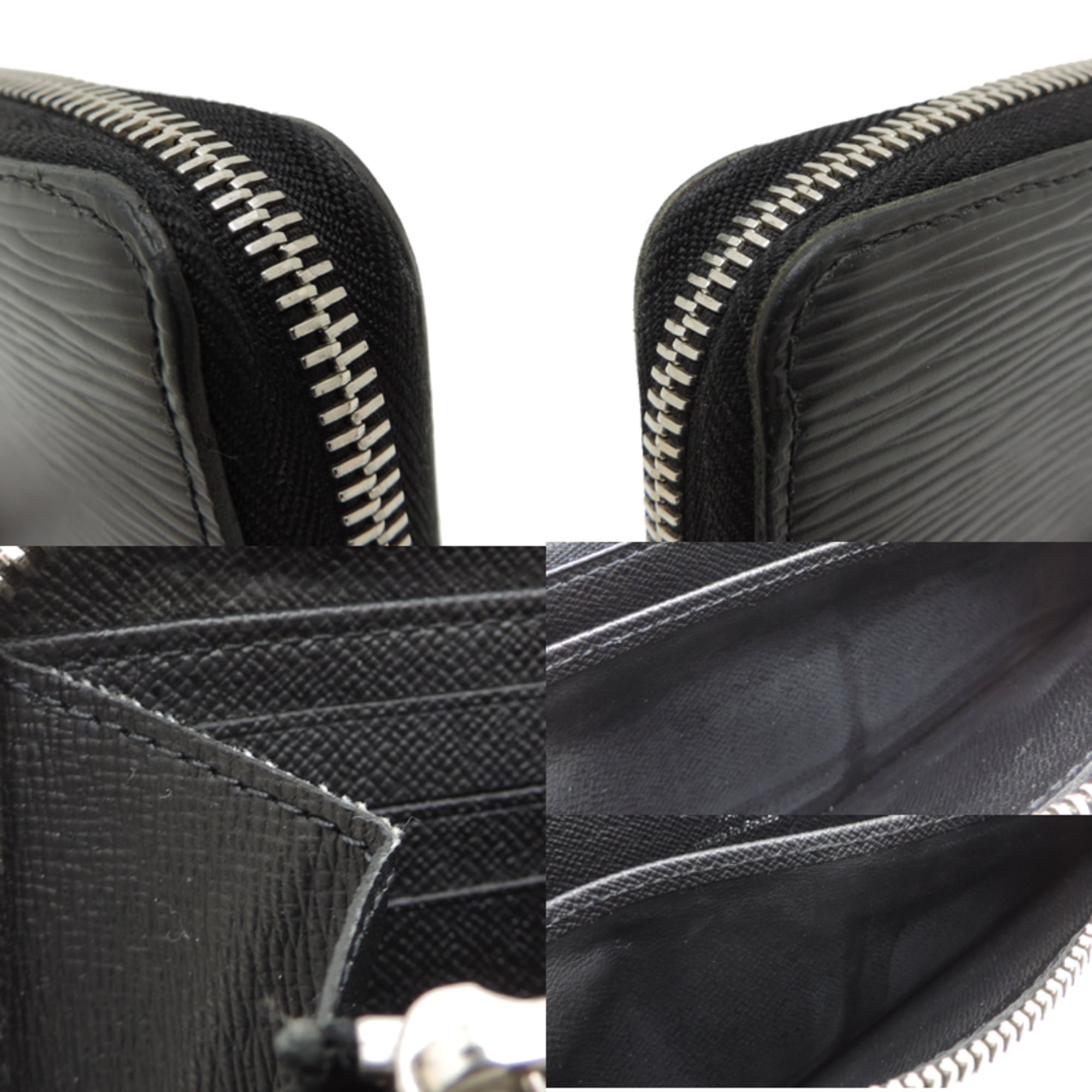 Louis Vuitton Black Noir Epi Leather Long Wallet (Bi-Fold) (Pre-Owned)