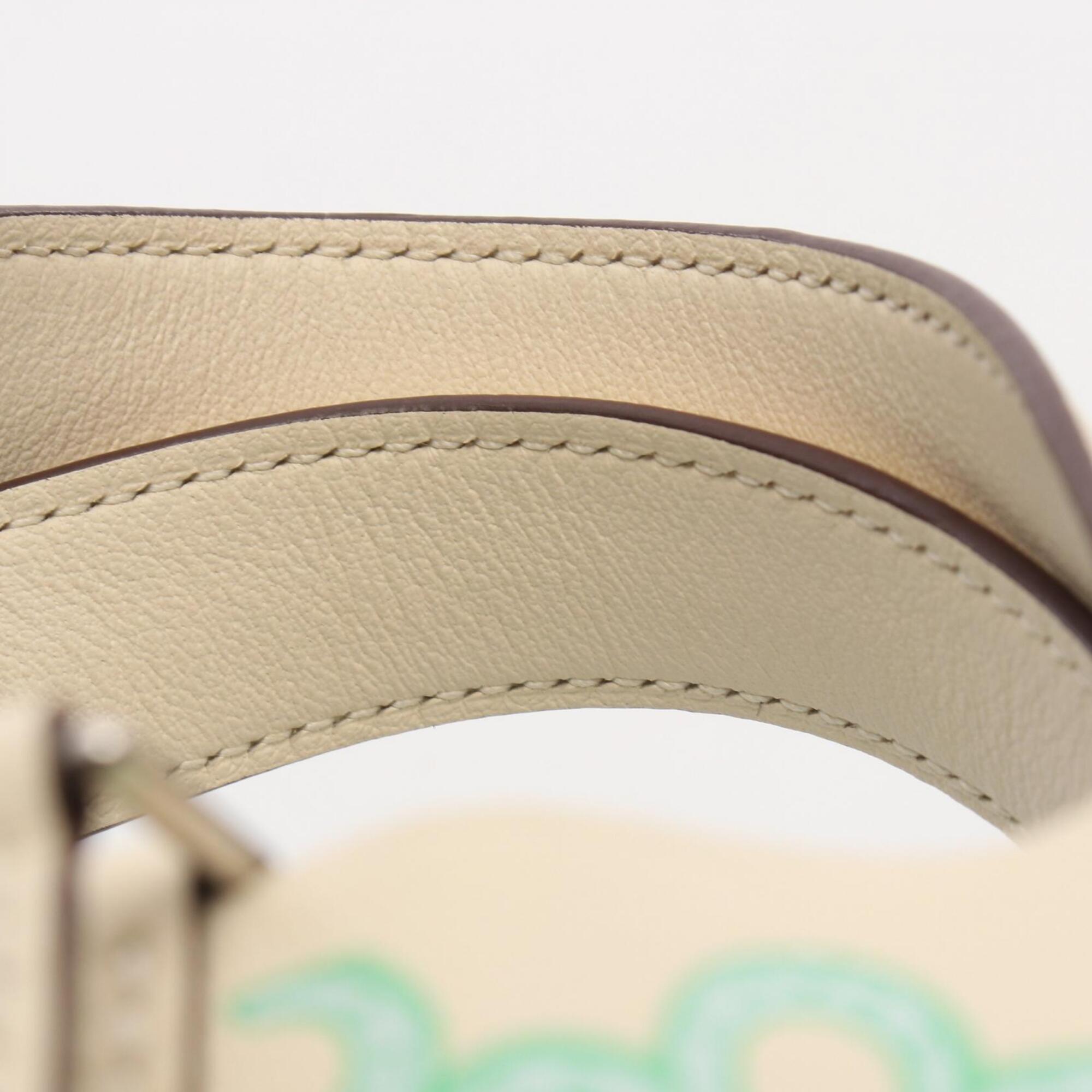 Hermes Green Ivory Swift Leather Handbag (Pre-Owned)