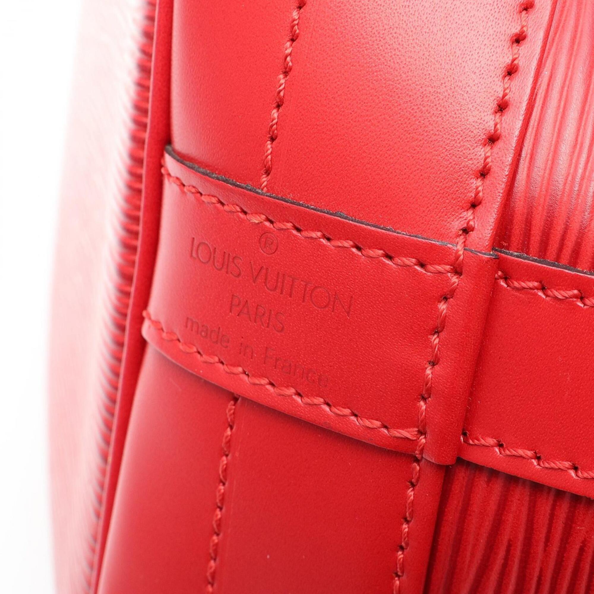 Louis Vuitton Castilian Red Red Color Epi Leather Handbag Shoulder Bag (Pre-Owned)