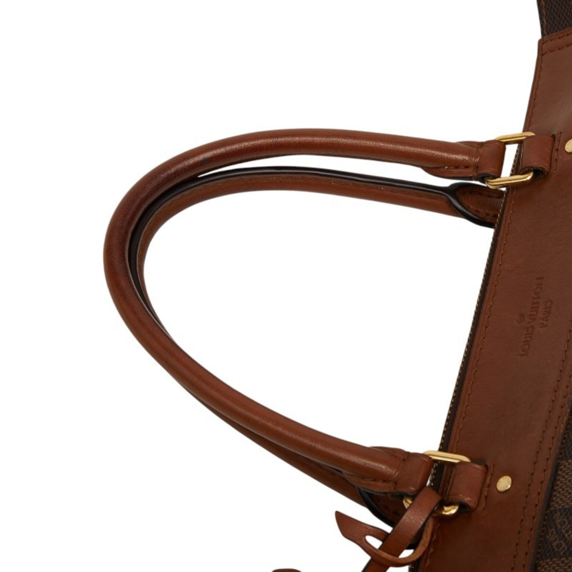 Louis Vuitton Brown Pvc Leather Handbag Shoulder Bag (Pre-Owned)
